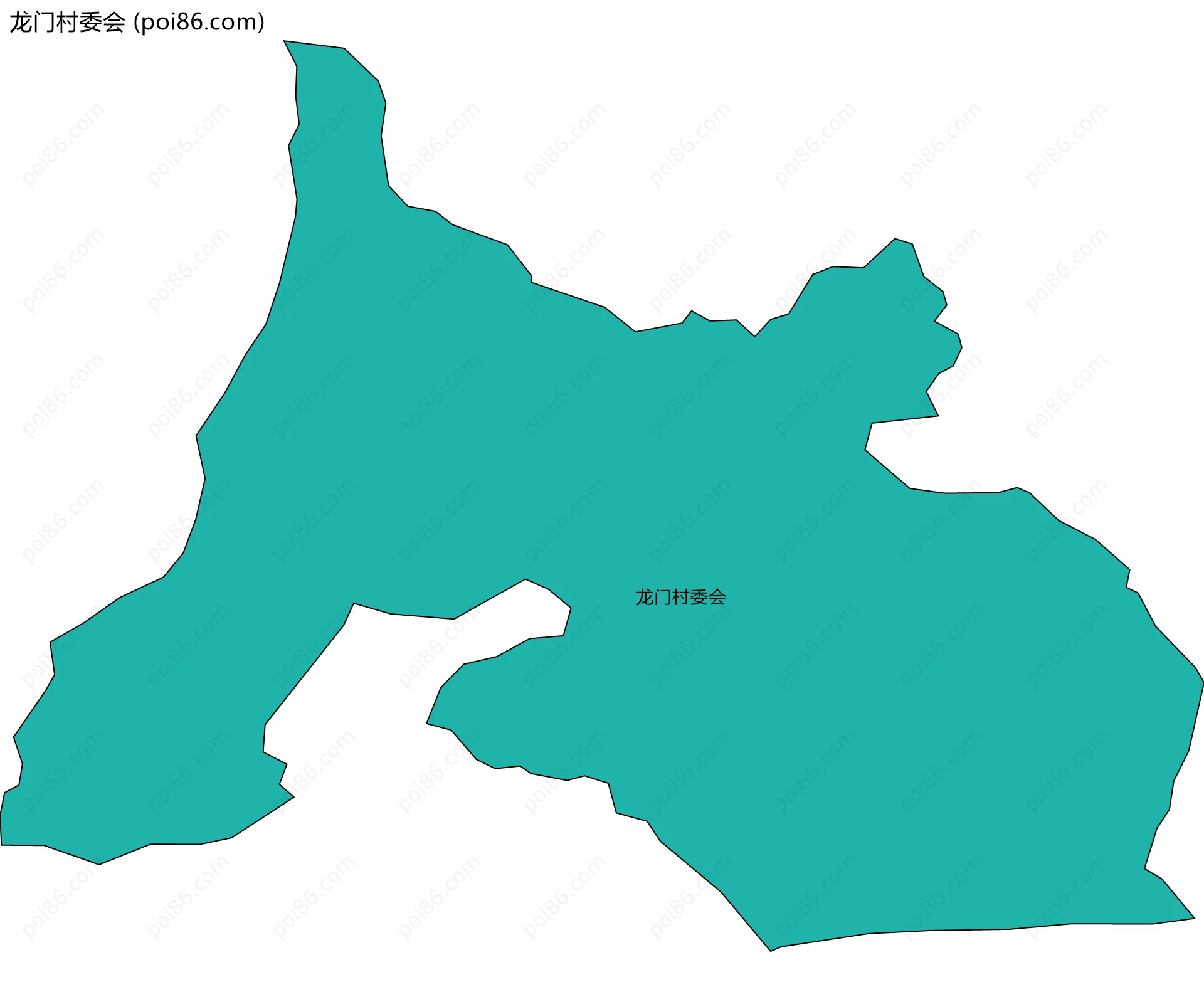 龙门村委会边界地图