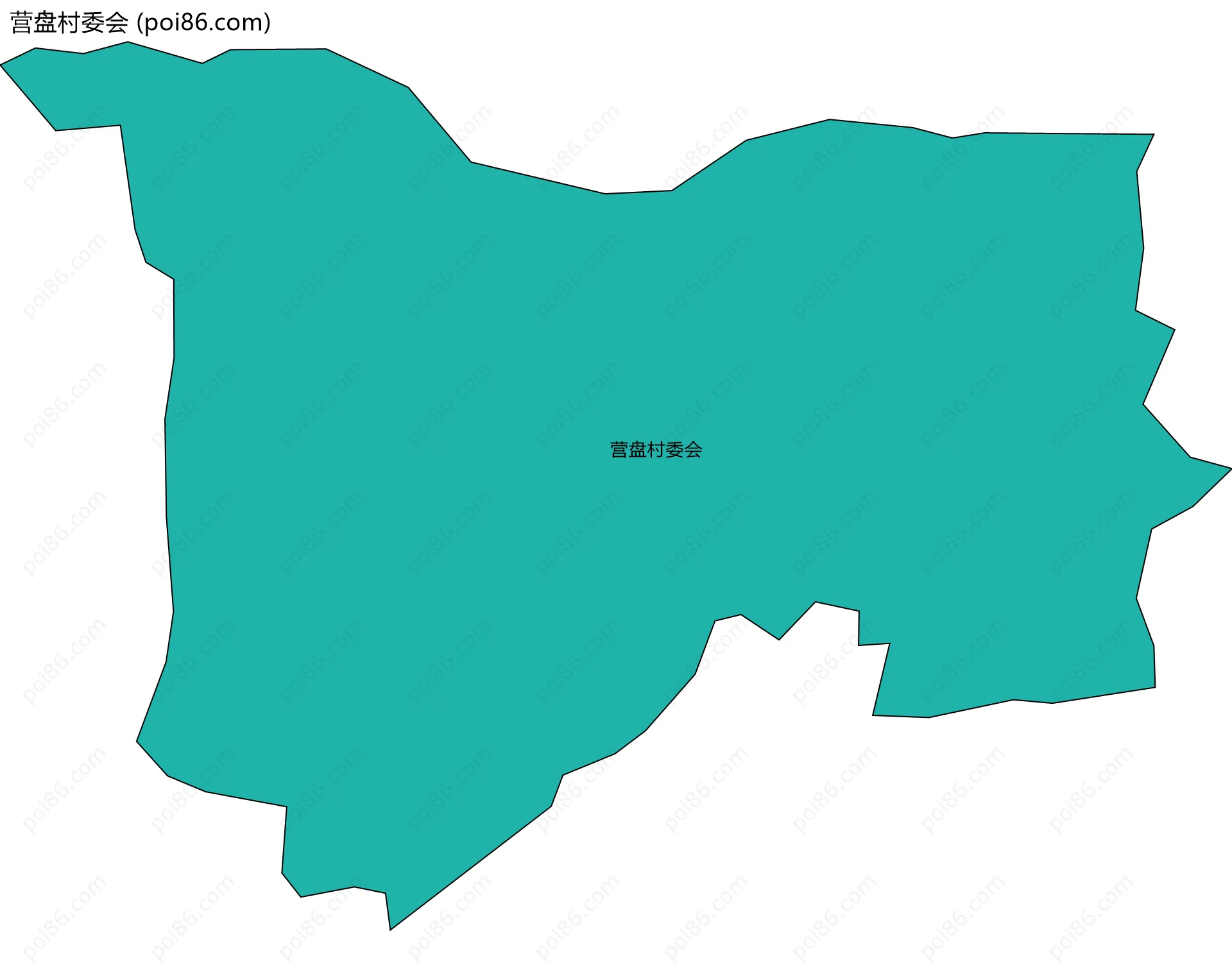 营盘村委会边界地图