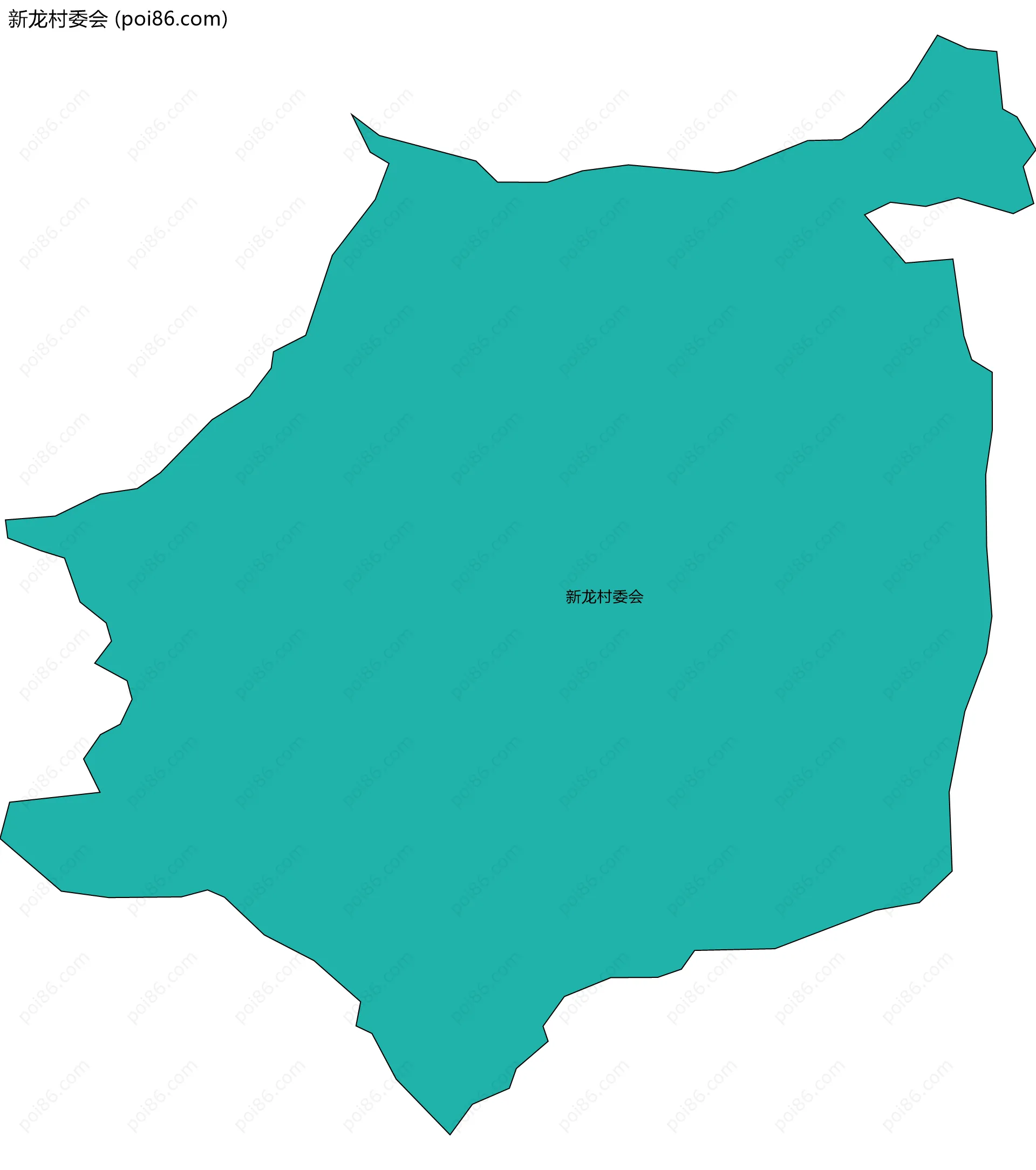 新龙村委会边界地图