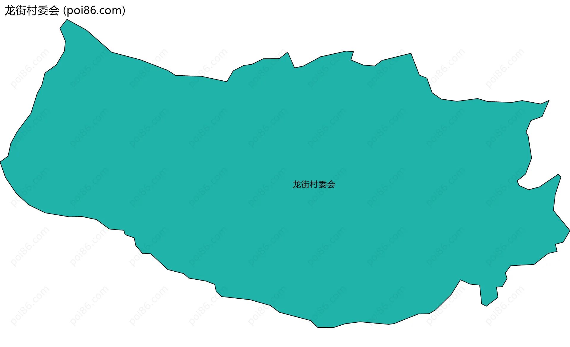 龙街村委会边界地图