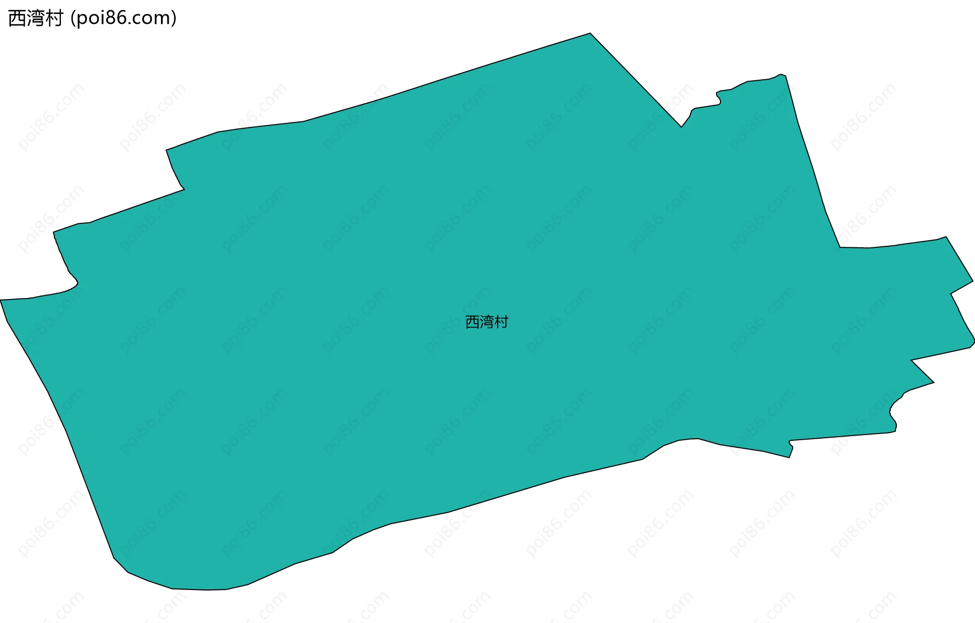 西湾村边界地图