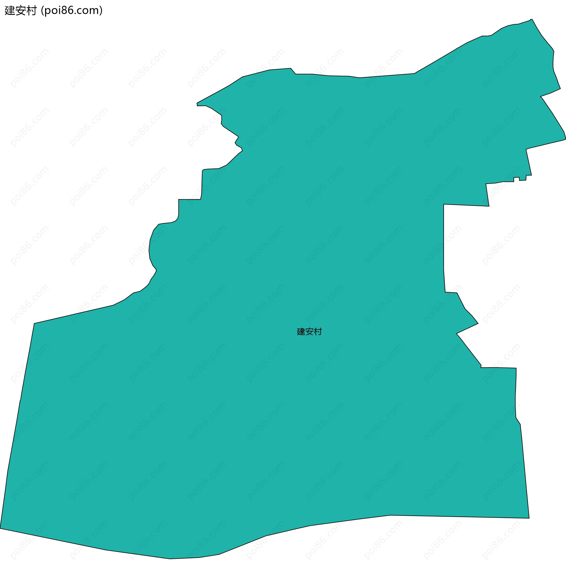 建安村边界地图