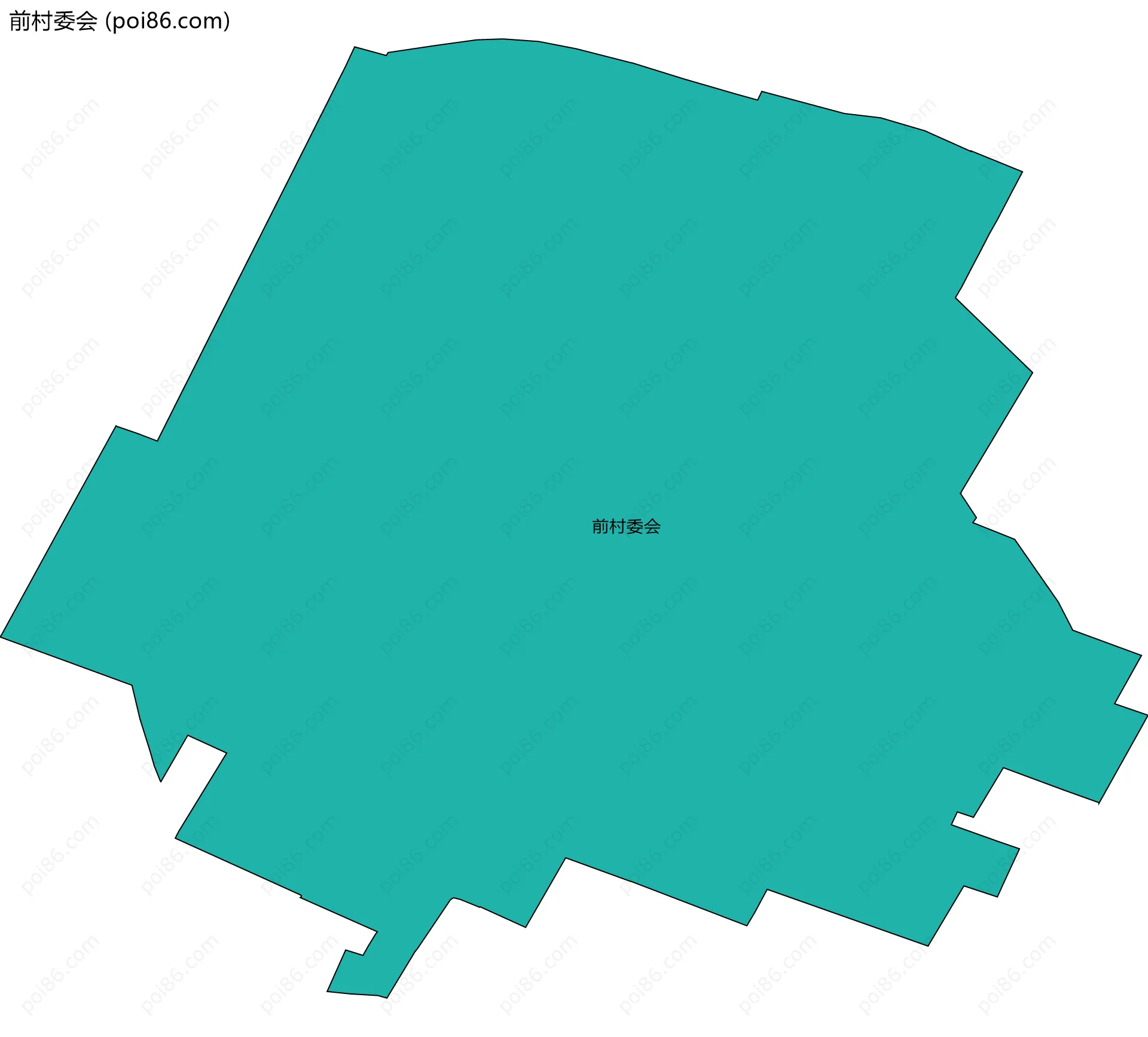 前村委会边界地图