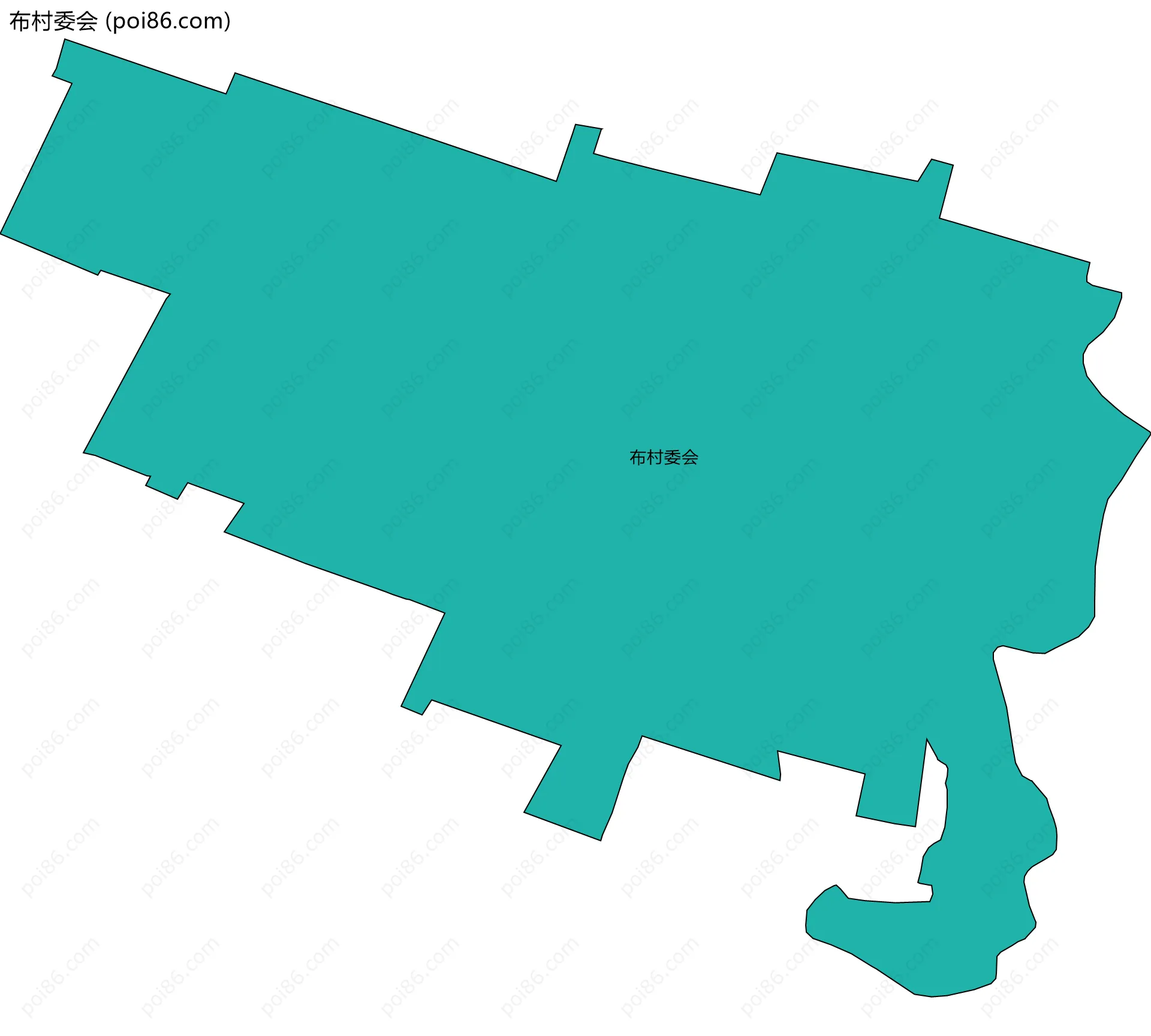 布村委会边界地图