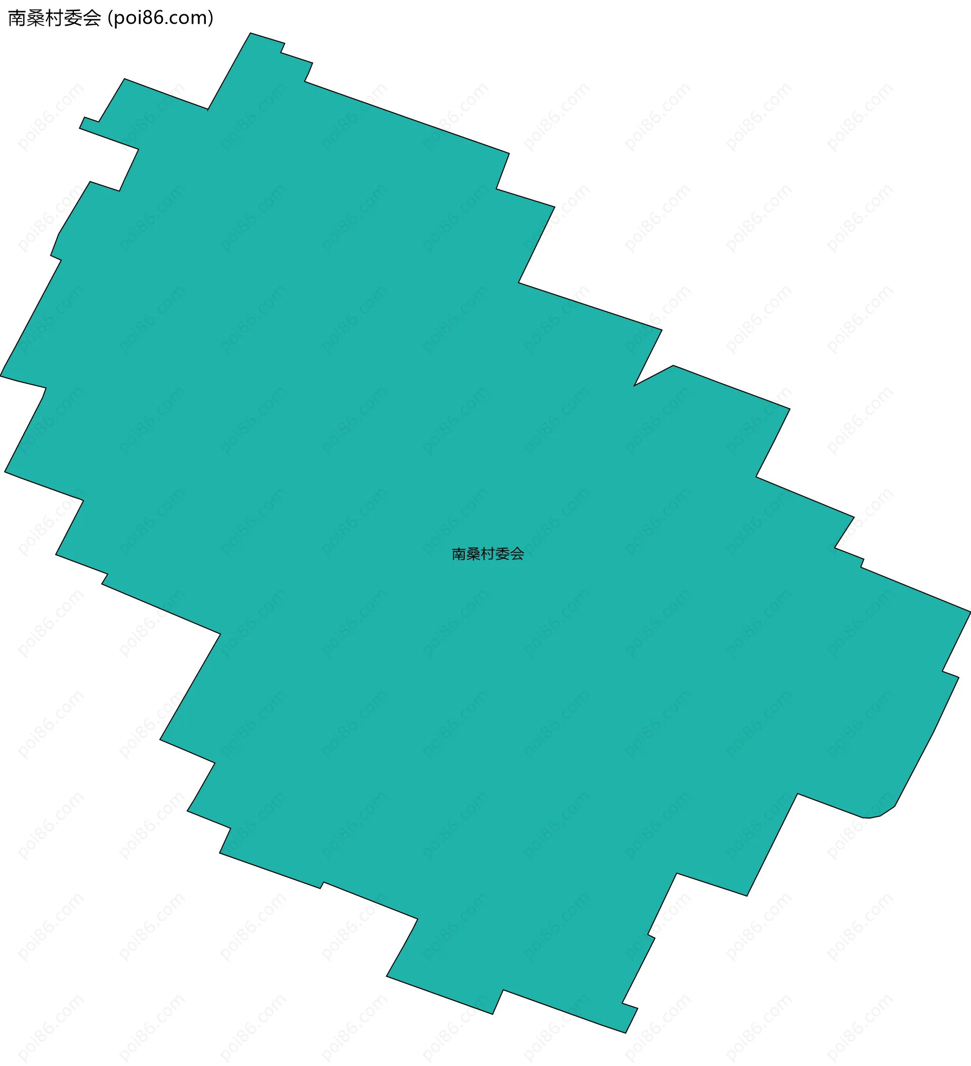南桑村委会边界地图