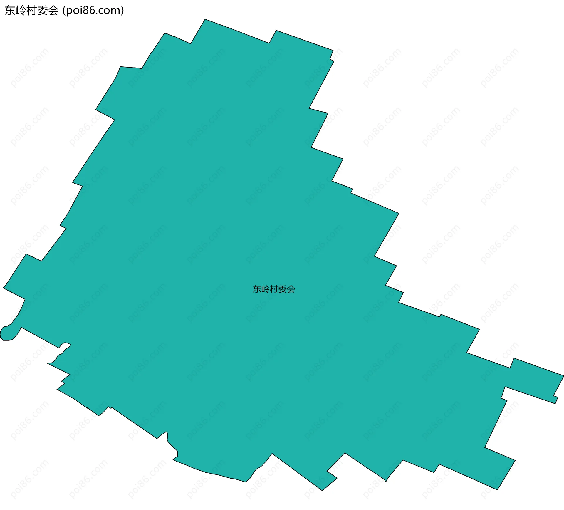 东岭村委会边界地图