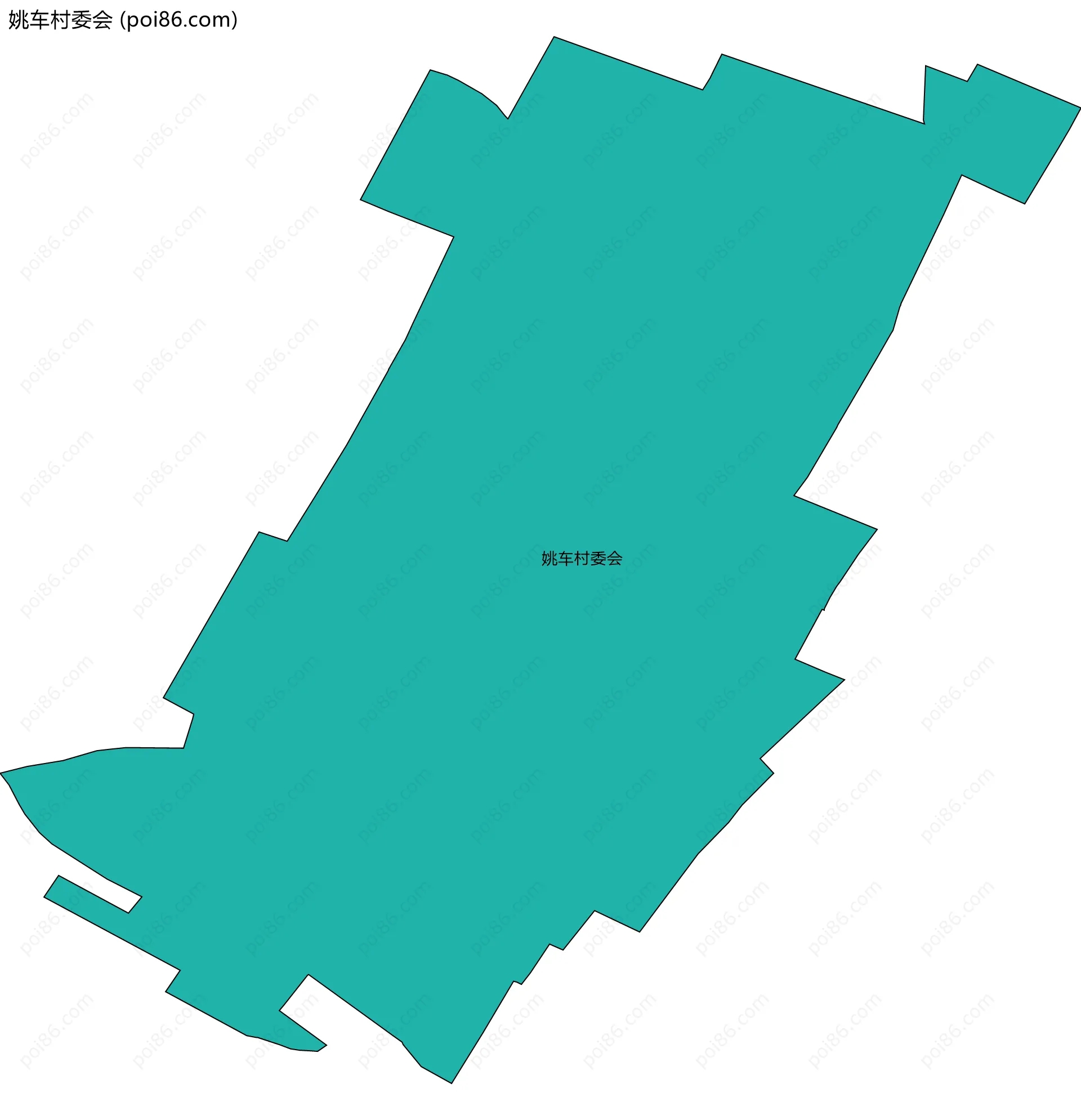 姚车村委会边界地图