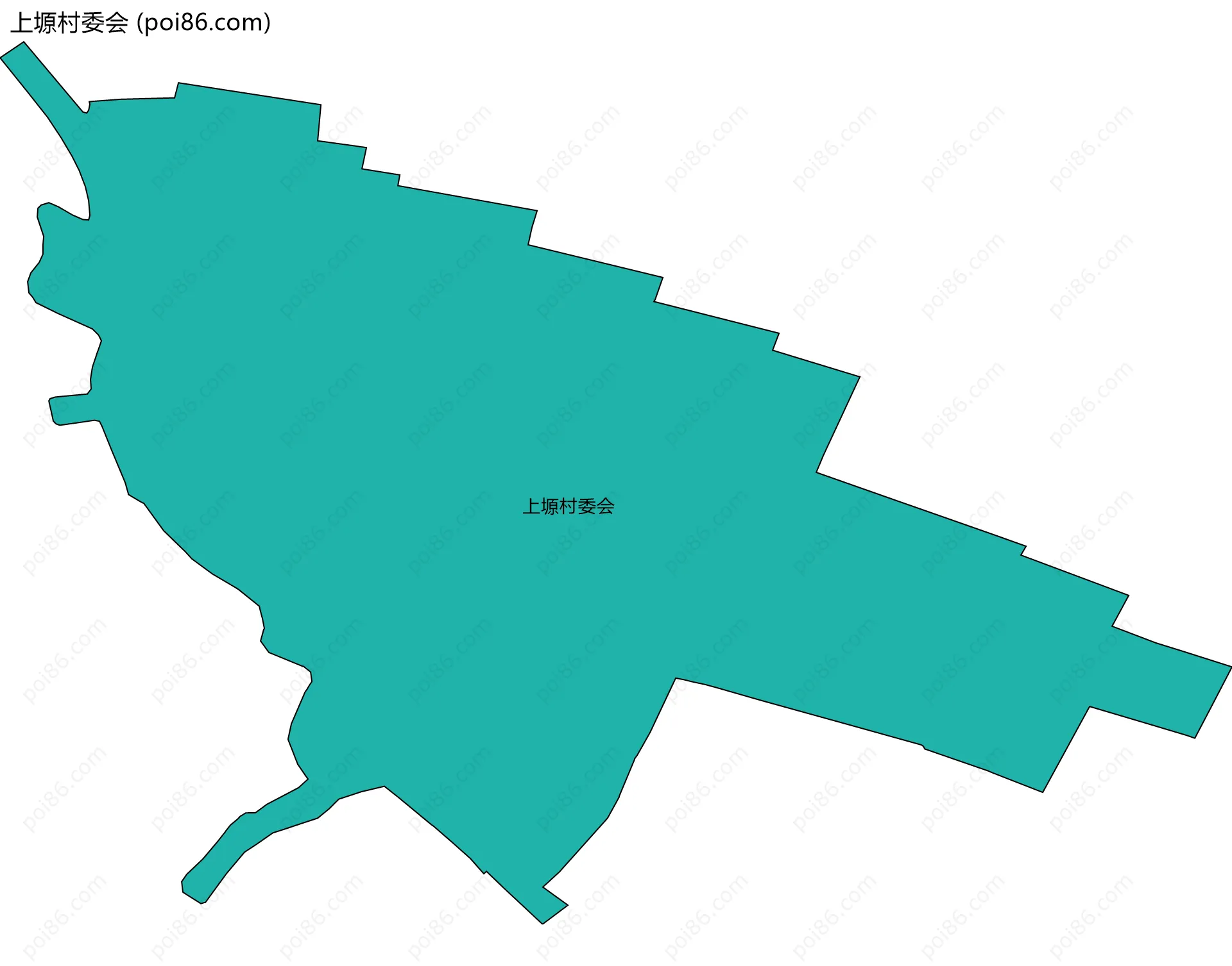 上塬村委会边界地图