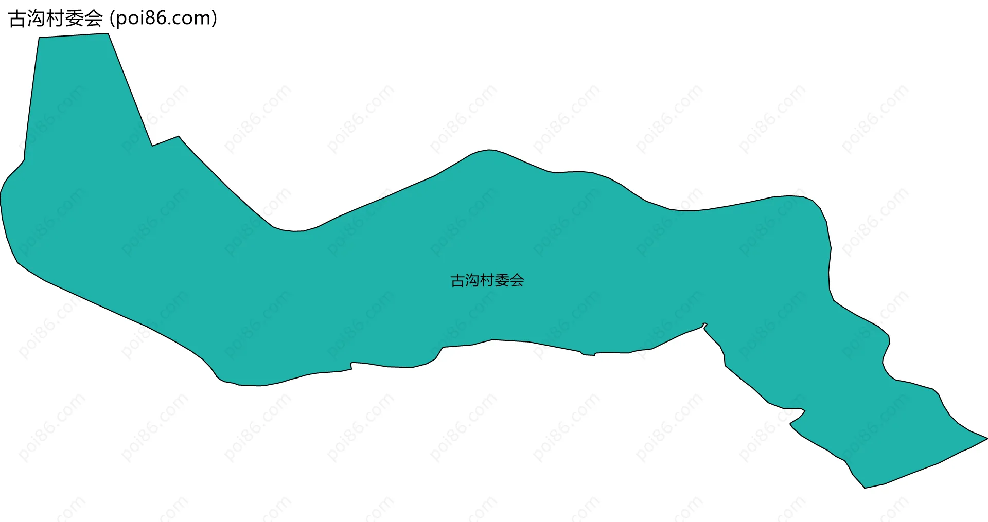 古沟村委会边界地图