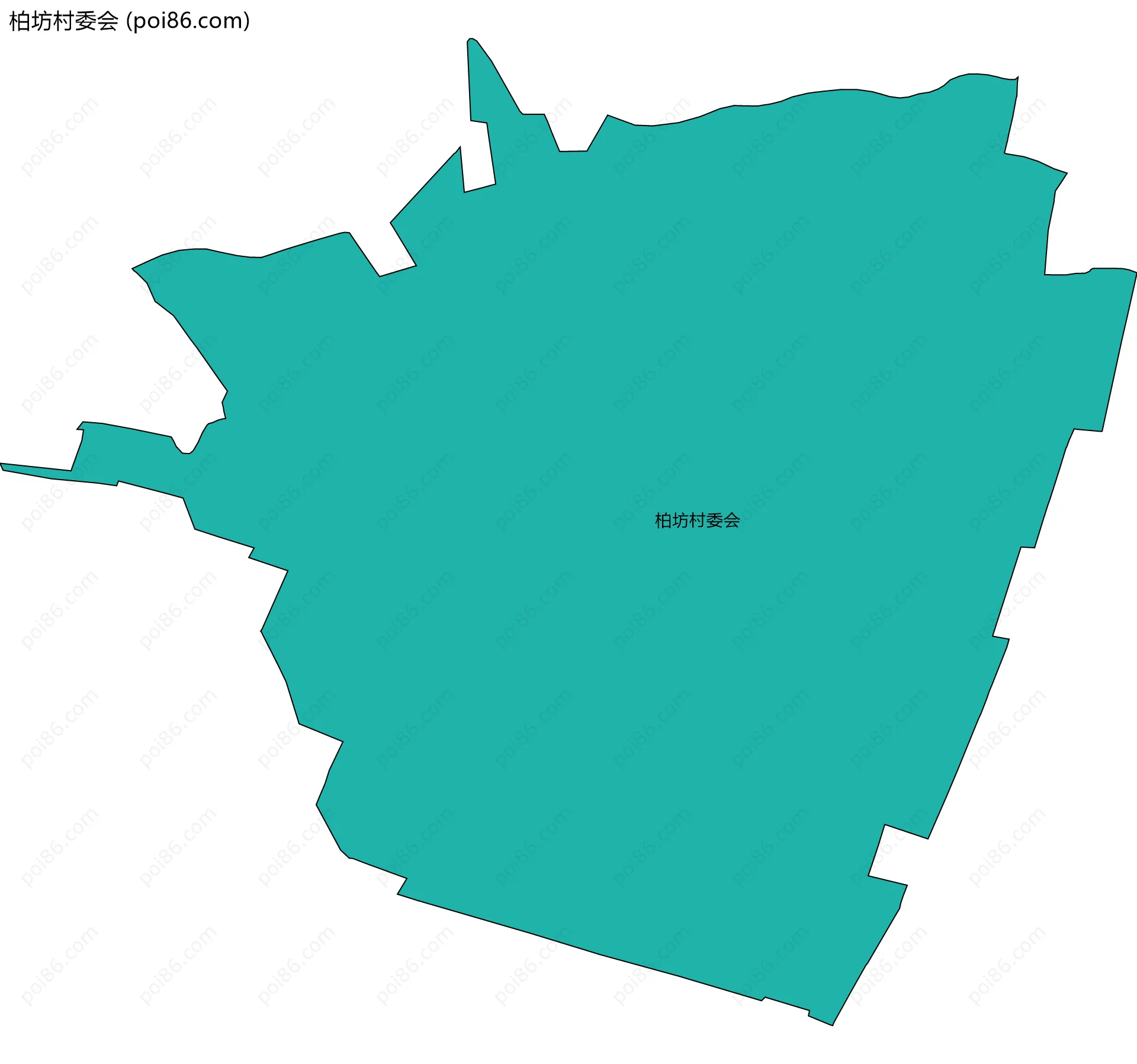 柏坊村委会边界地图