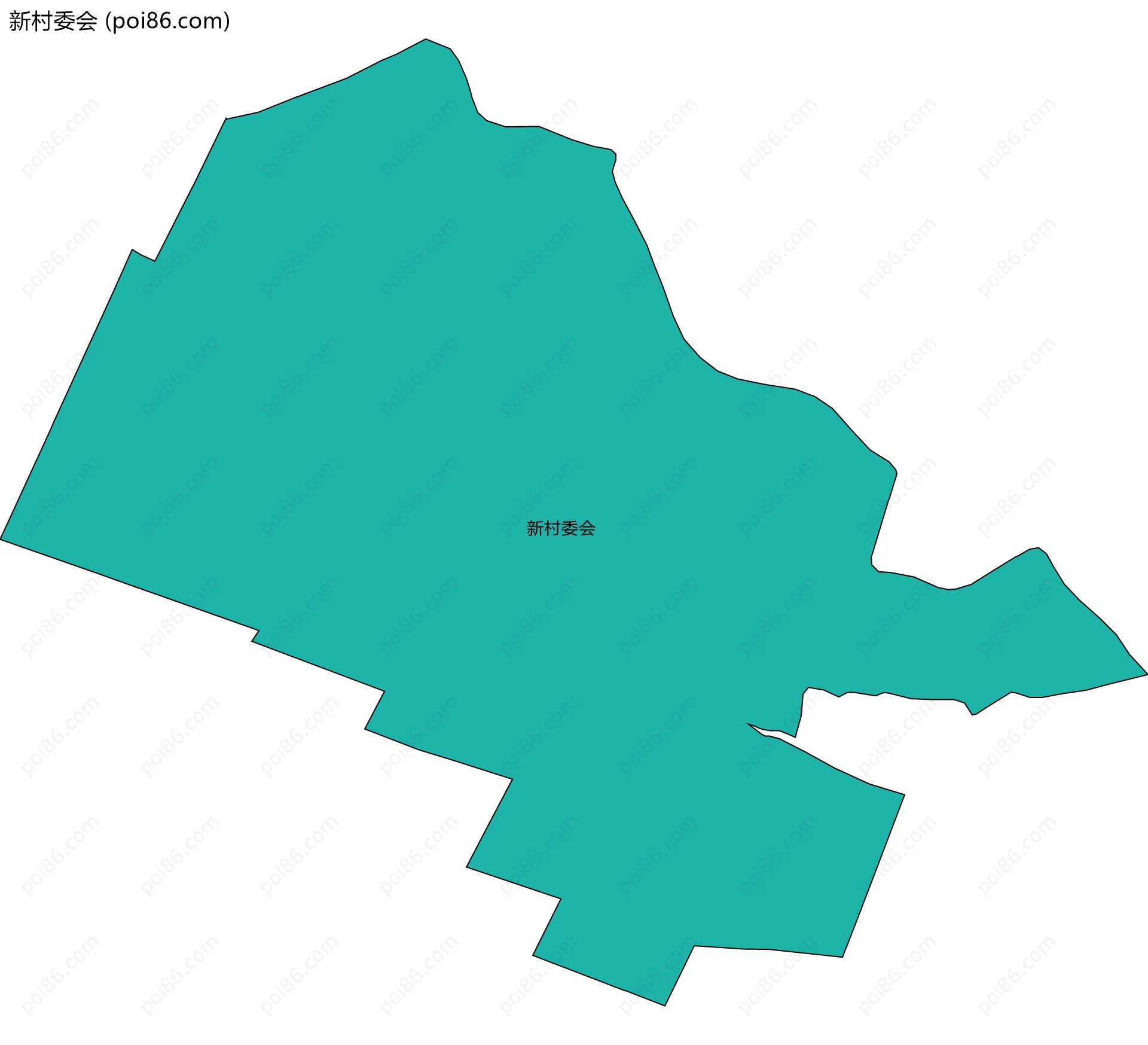 新村委会边界地图