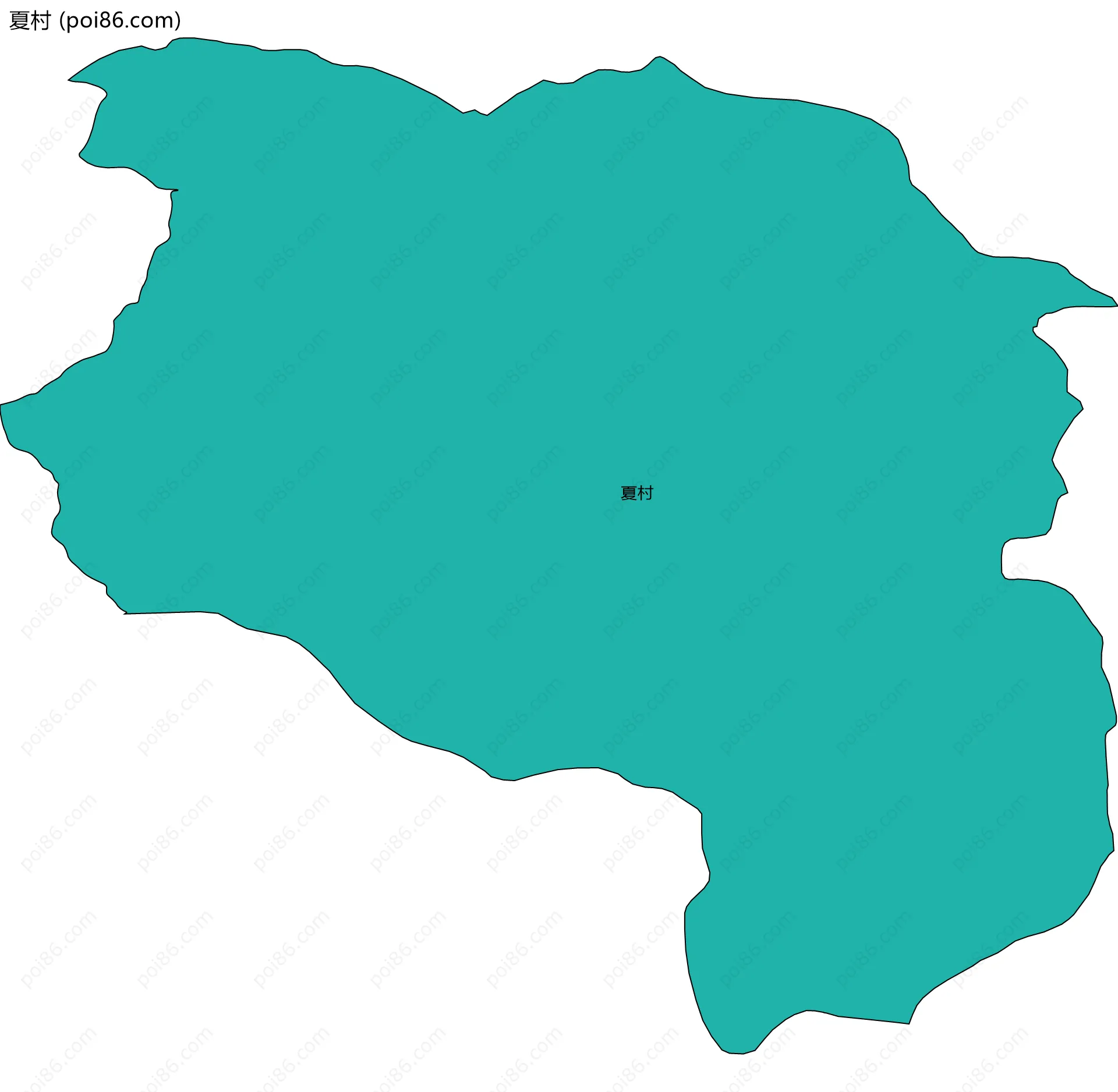 夏村边界地图