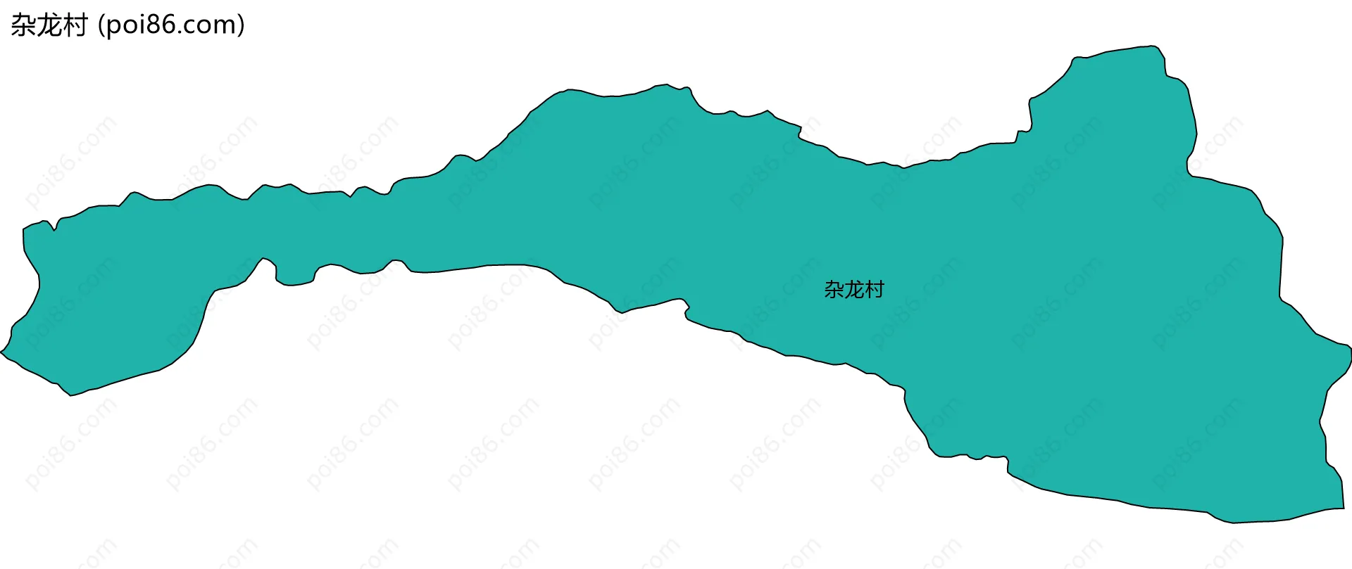 杂龙村边界地图