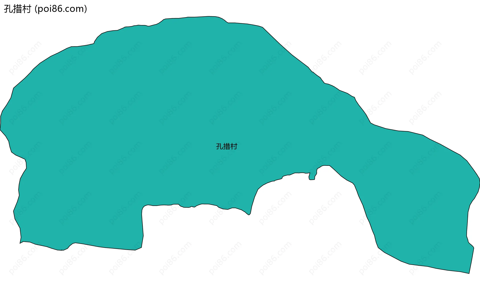 孔措村边界地图