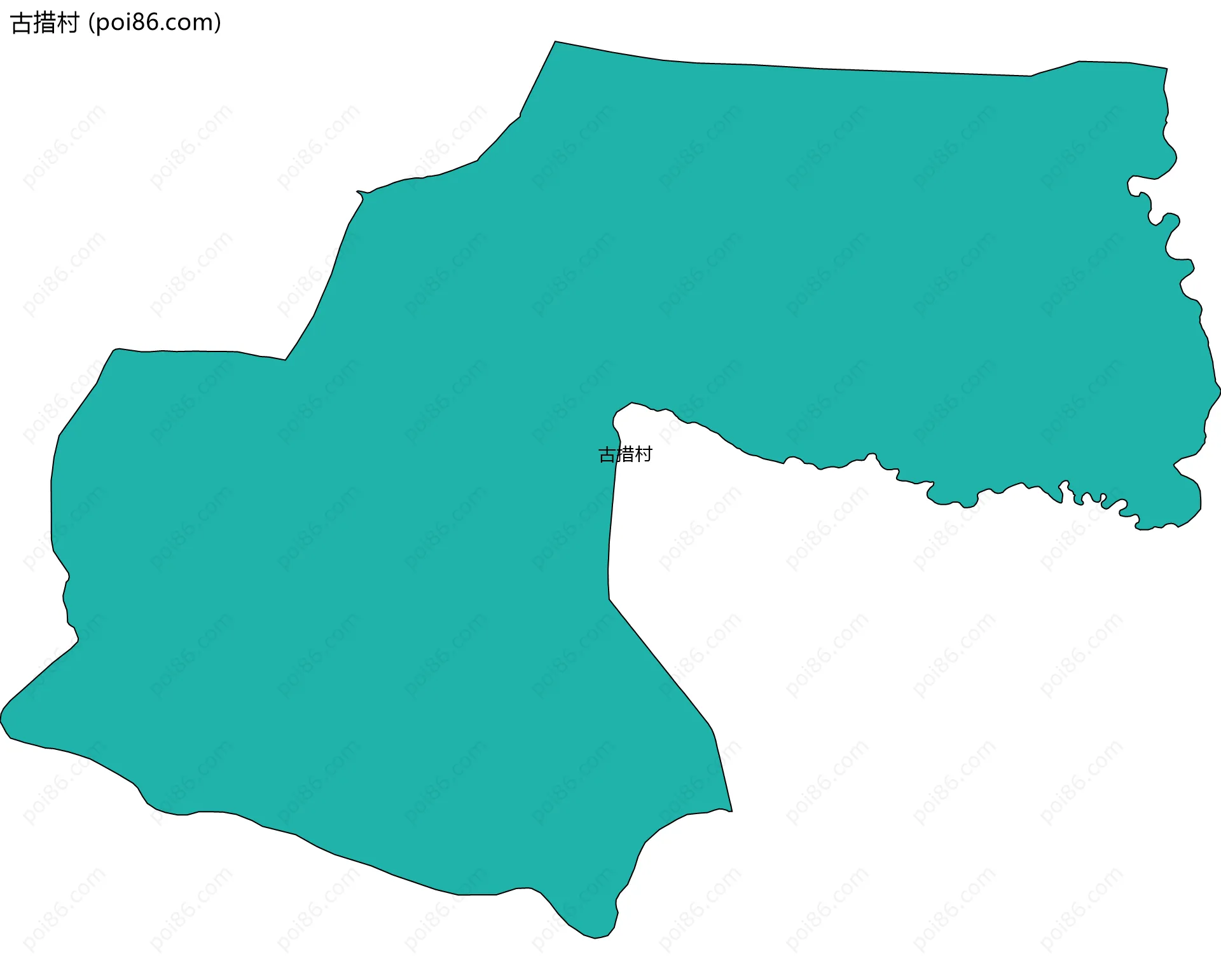 古措村边界地图
