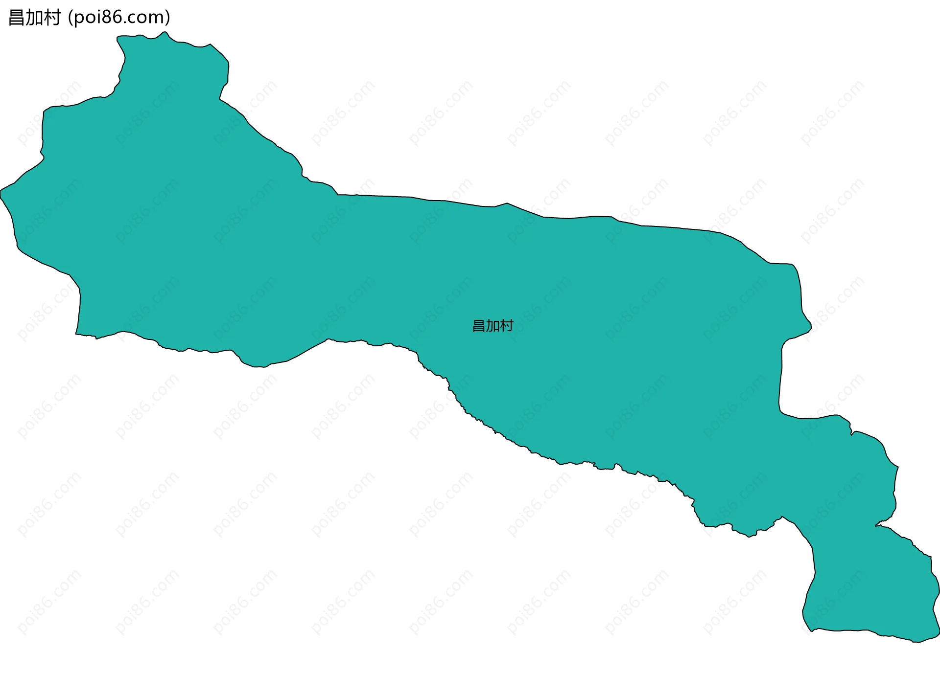 昌加村边界地图