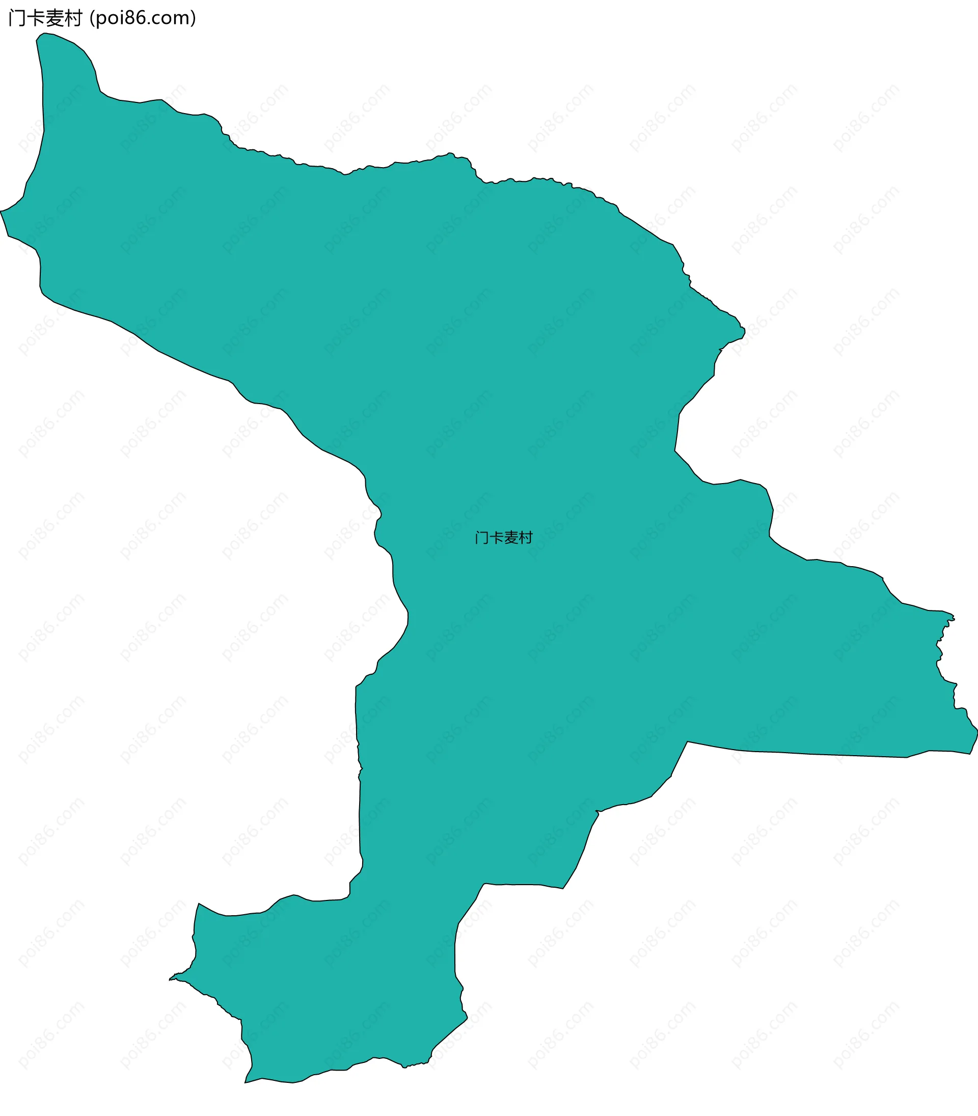 门卡麦村边界地图