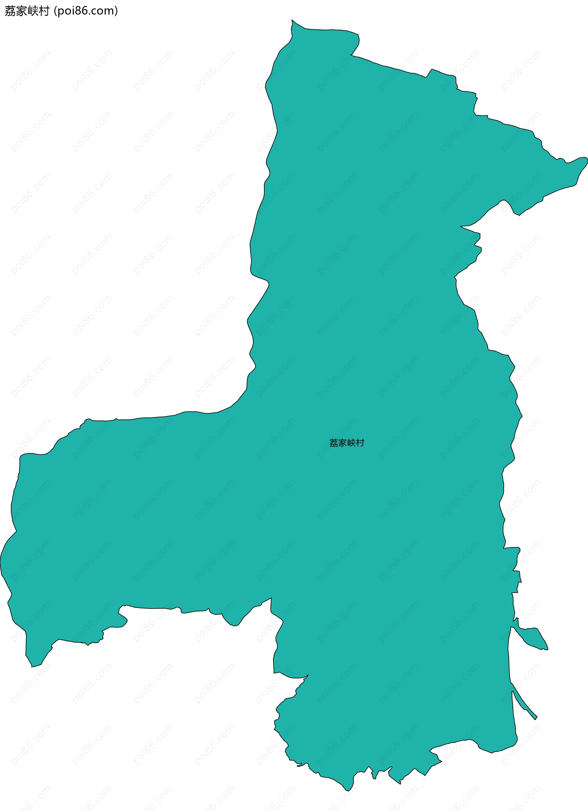 荔家峡村边界地图