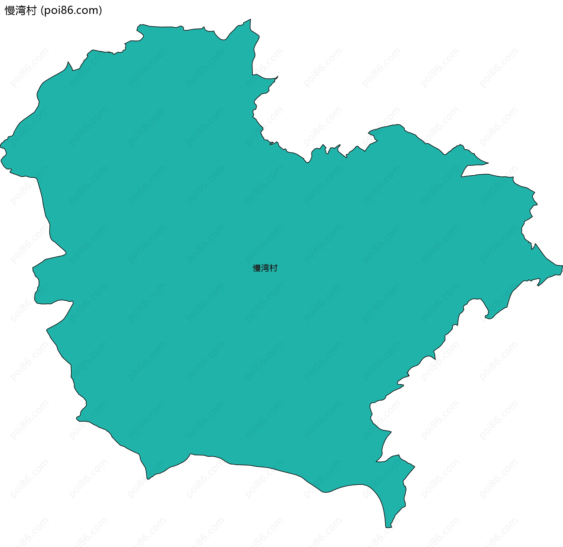慢湾村边界地图