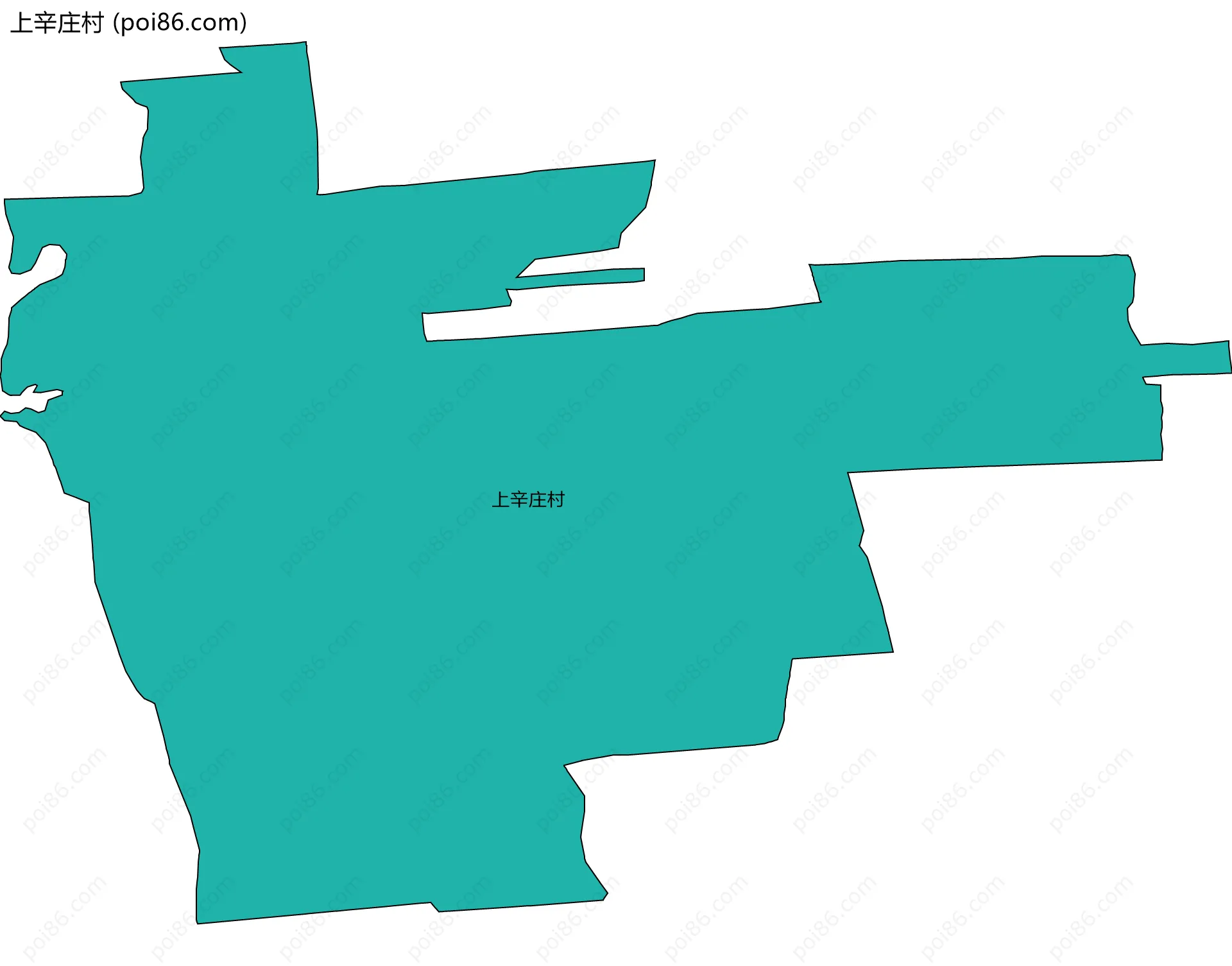 上辛庄村边界地图