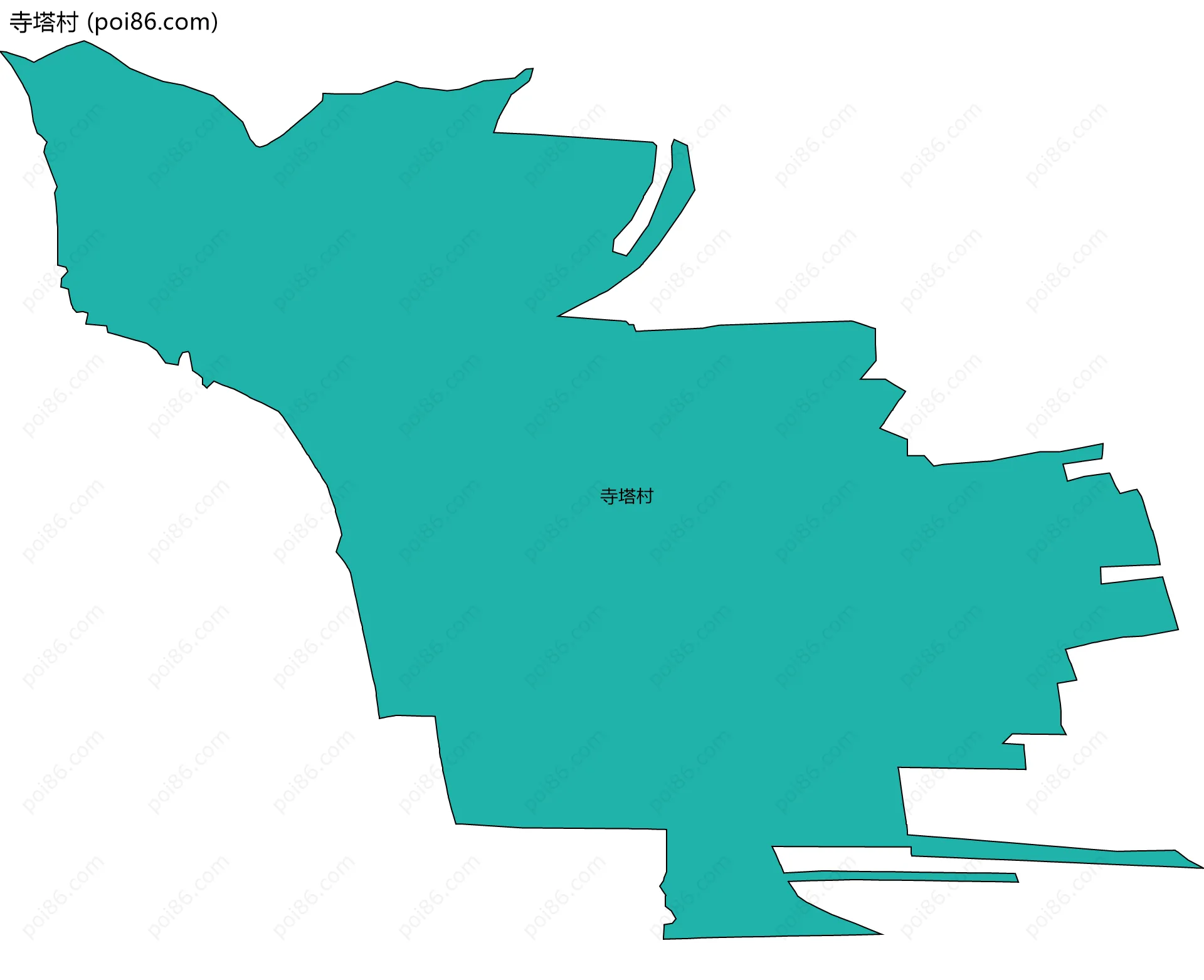 寺塔村边界地图