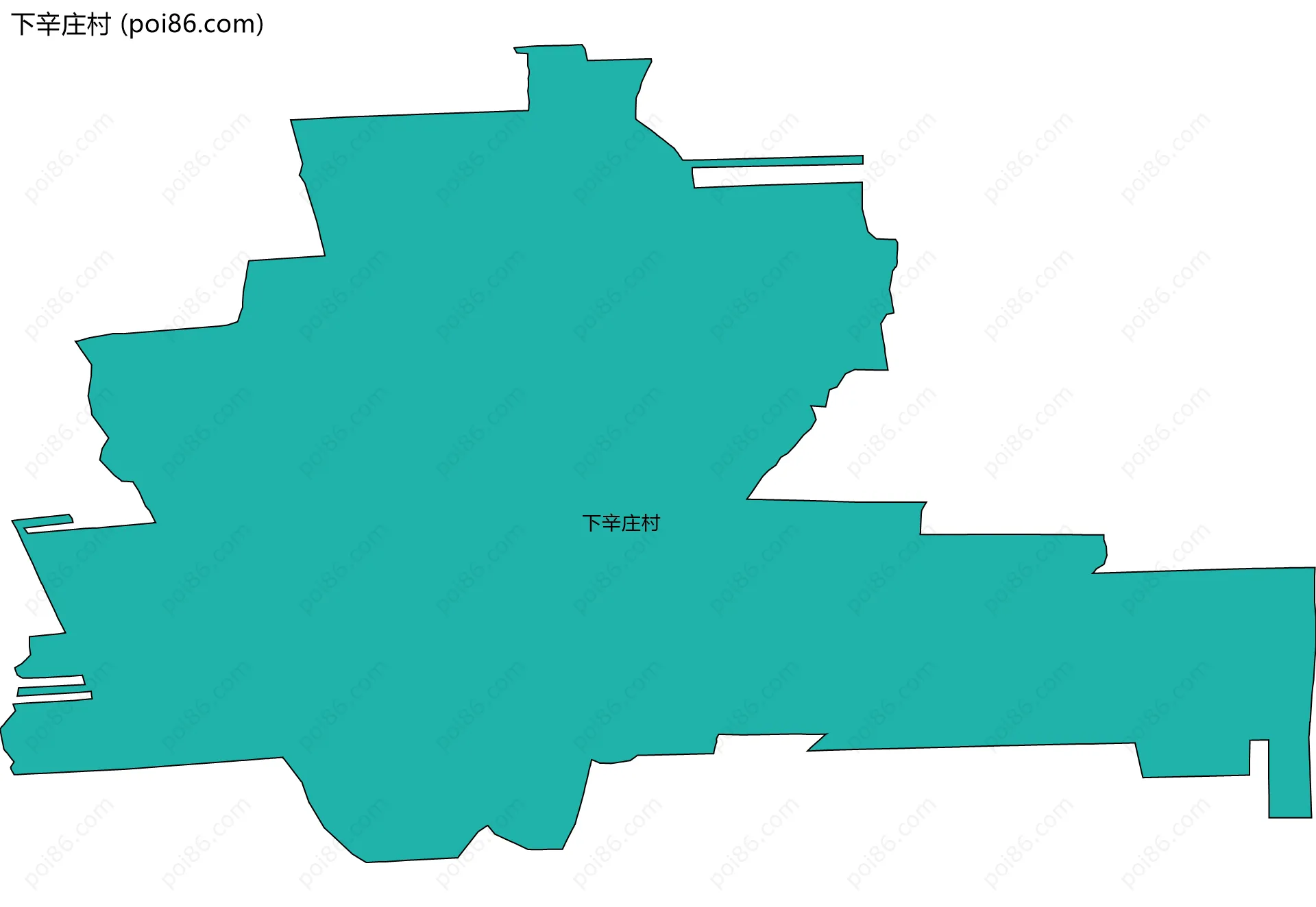 下辛庄村边界地图