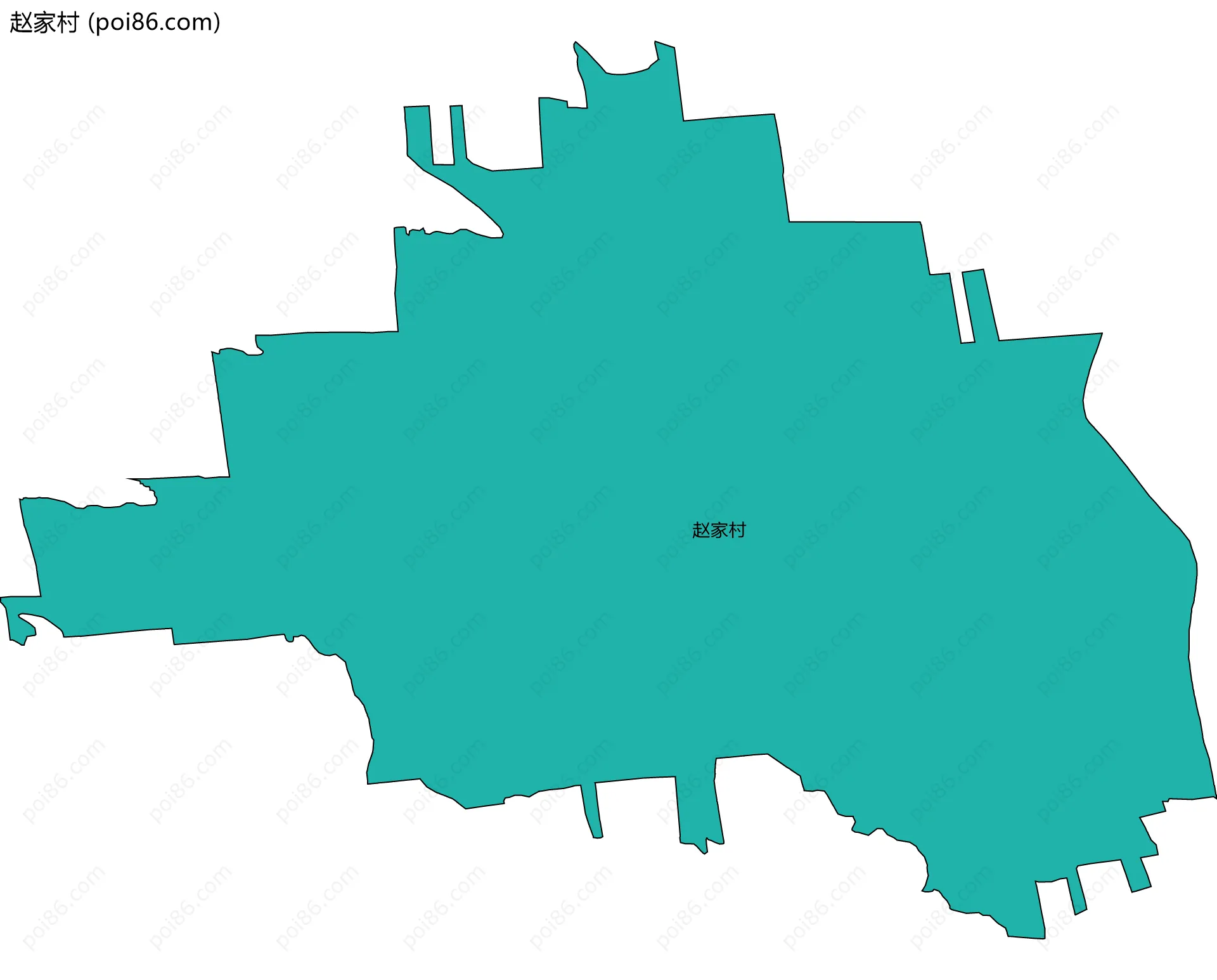 赵家村边界地图
