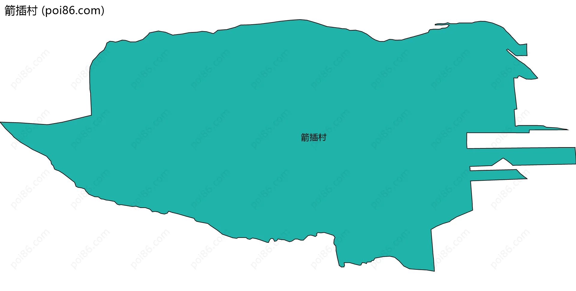 箭插村边界地图