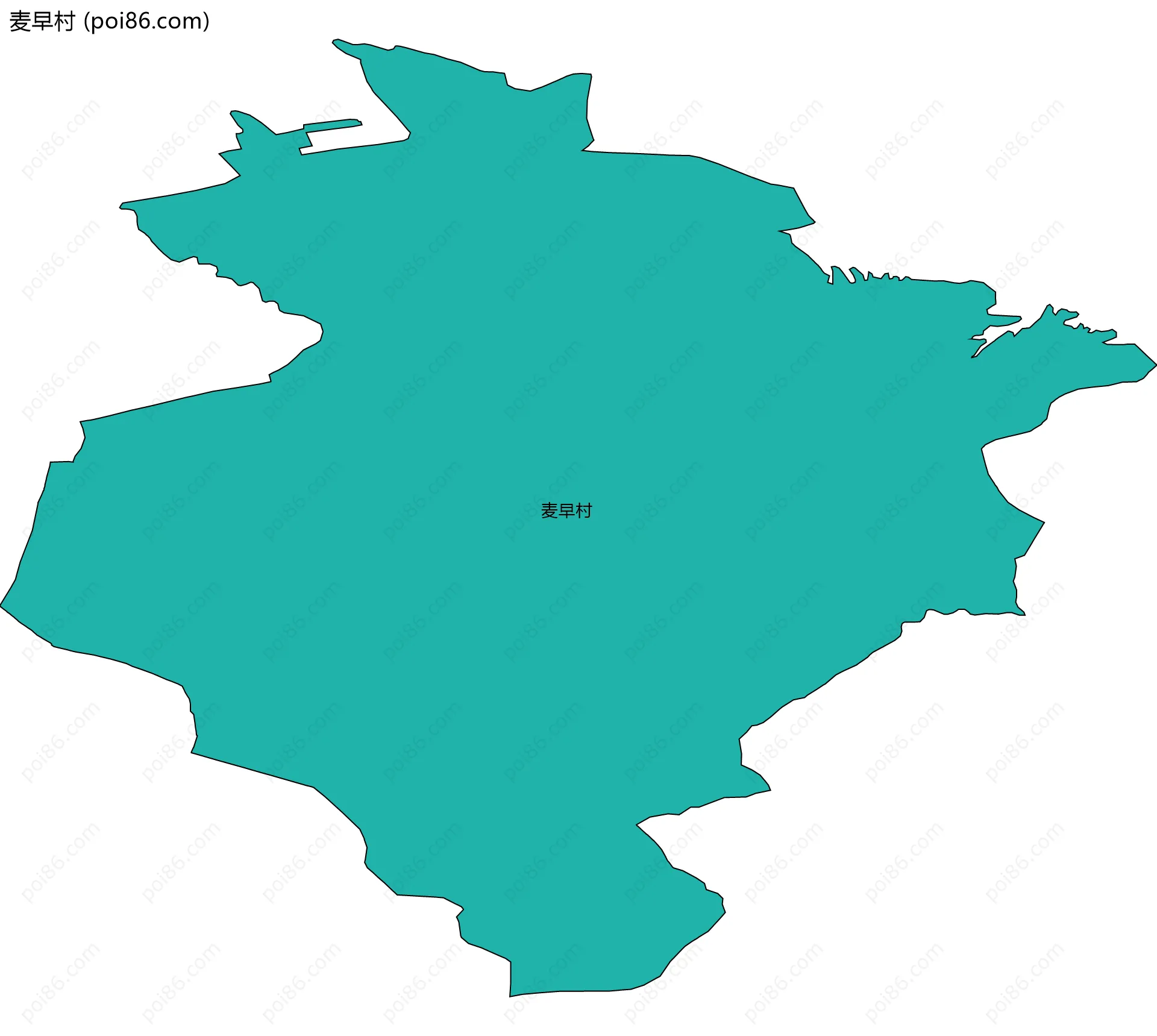 麦早村边界地图