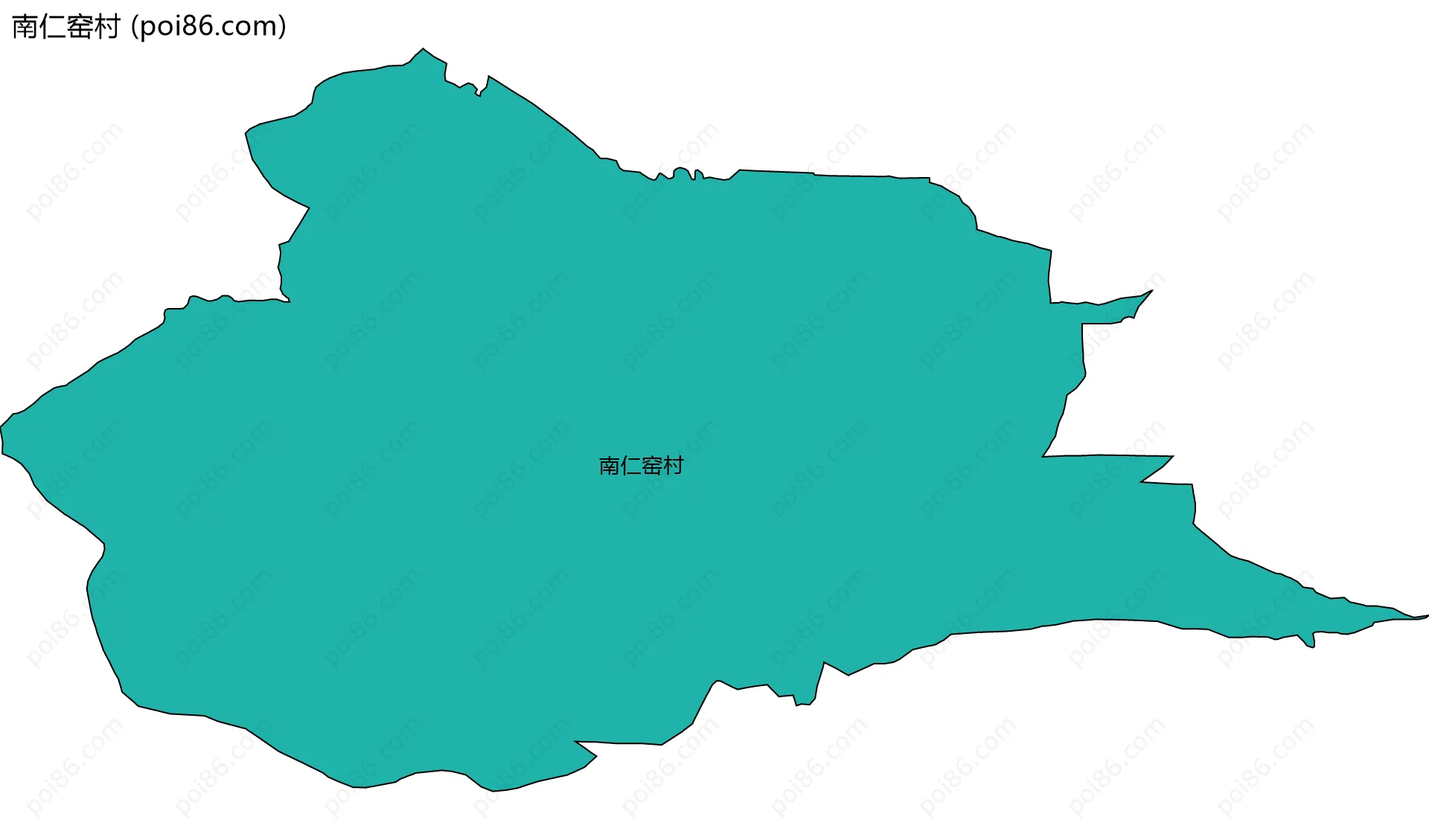 南仁窑村边界地图