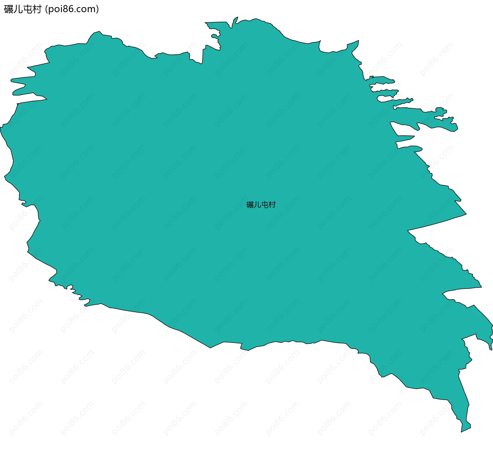 碾儿屯村边界地图