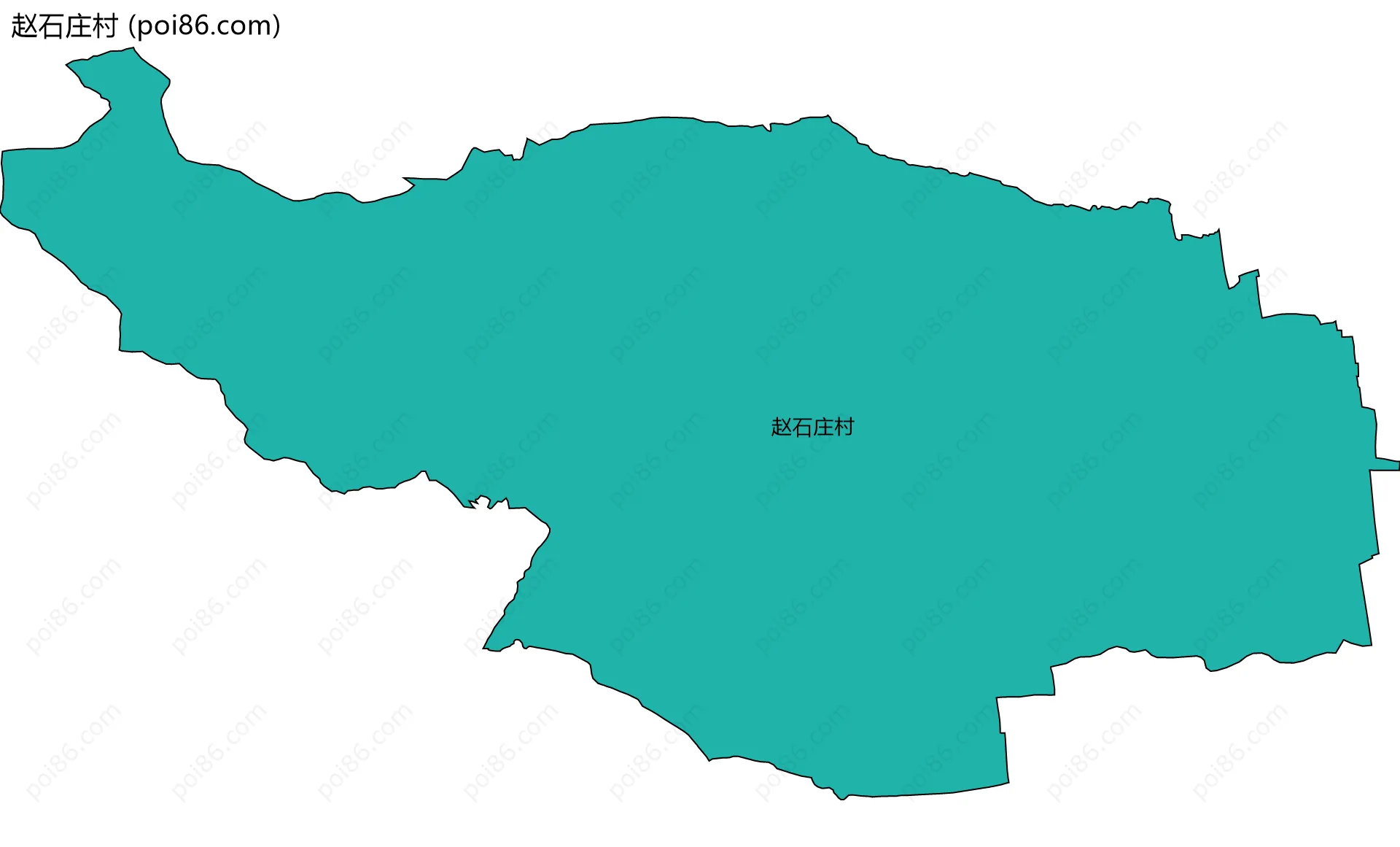 赵石庄村边界地图