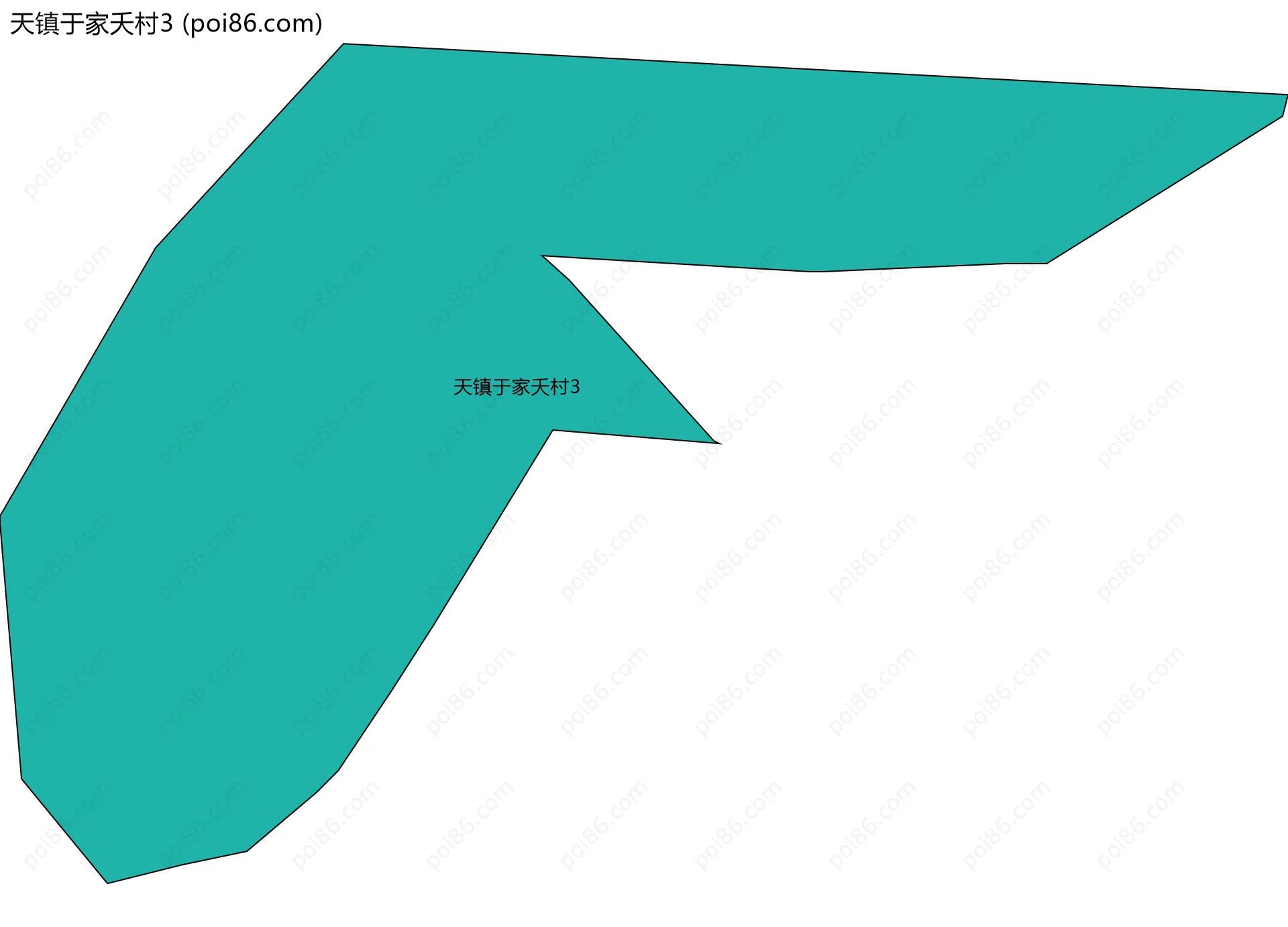 天镇于家夭村3边界地图