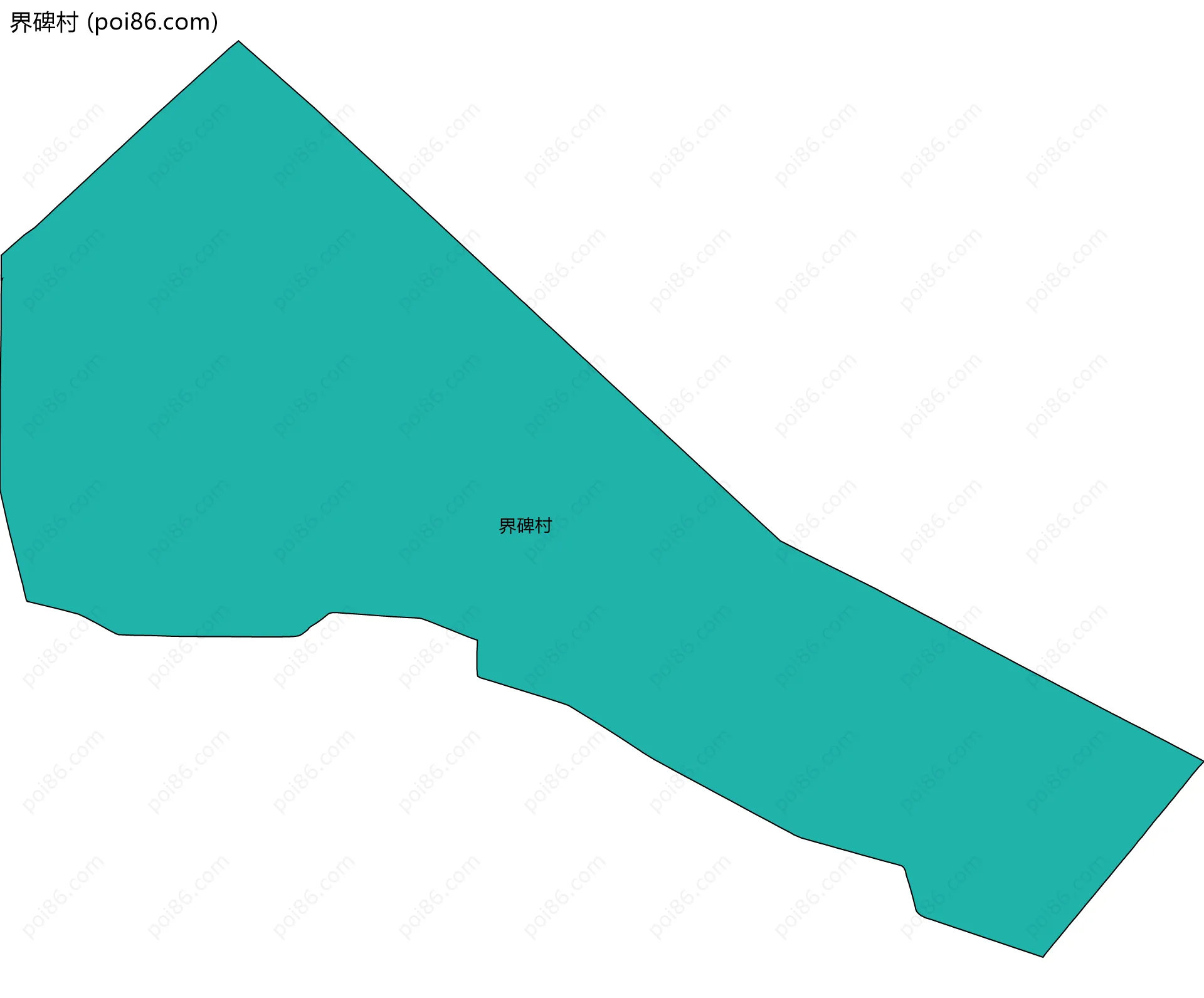 界碑村边界地图