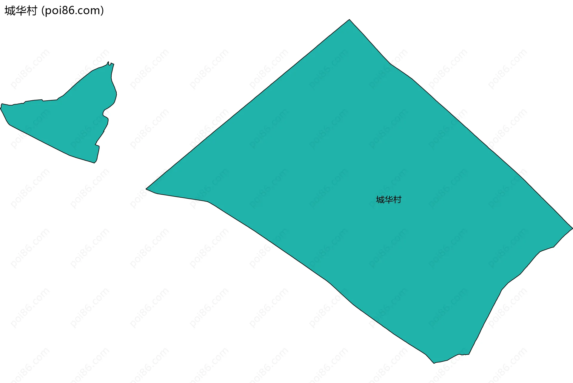 城华村边界地图