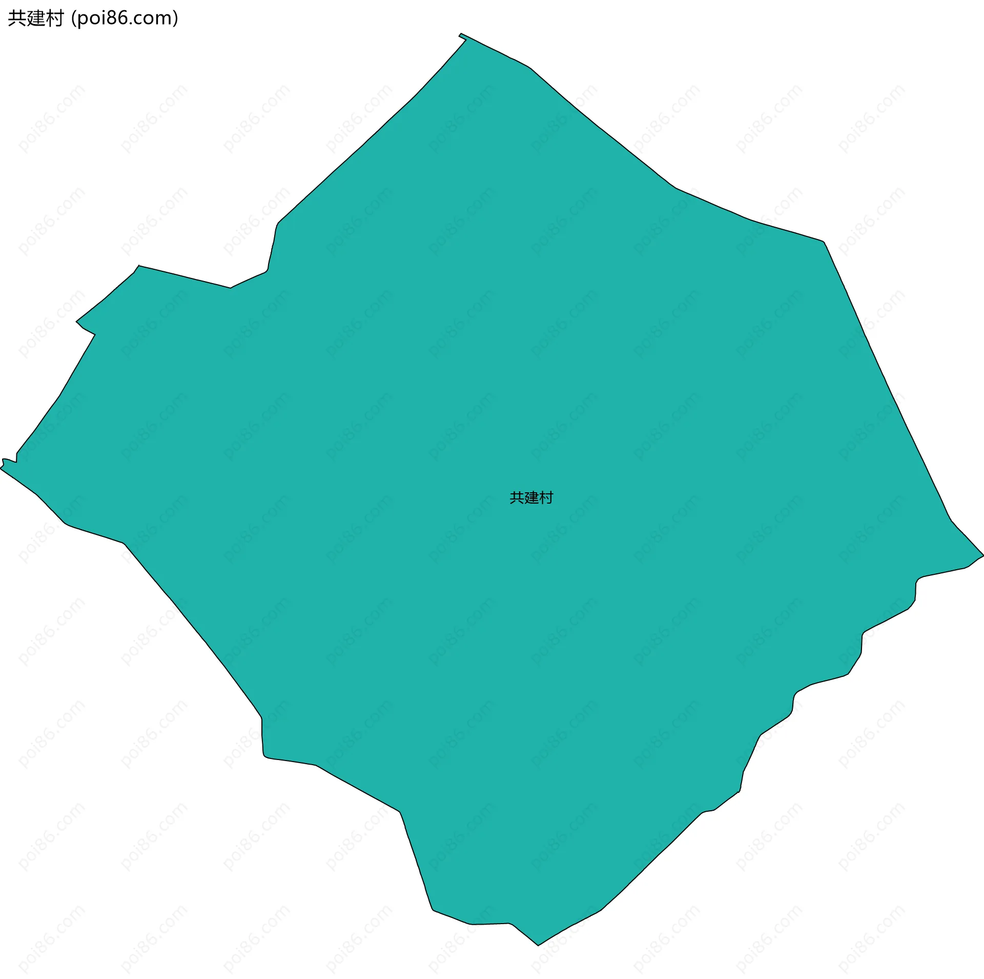 共建村边界地图