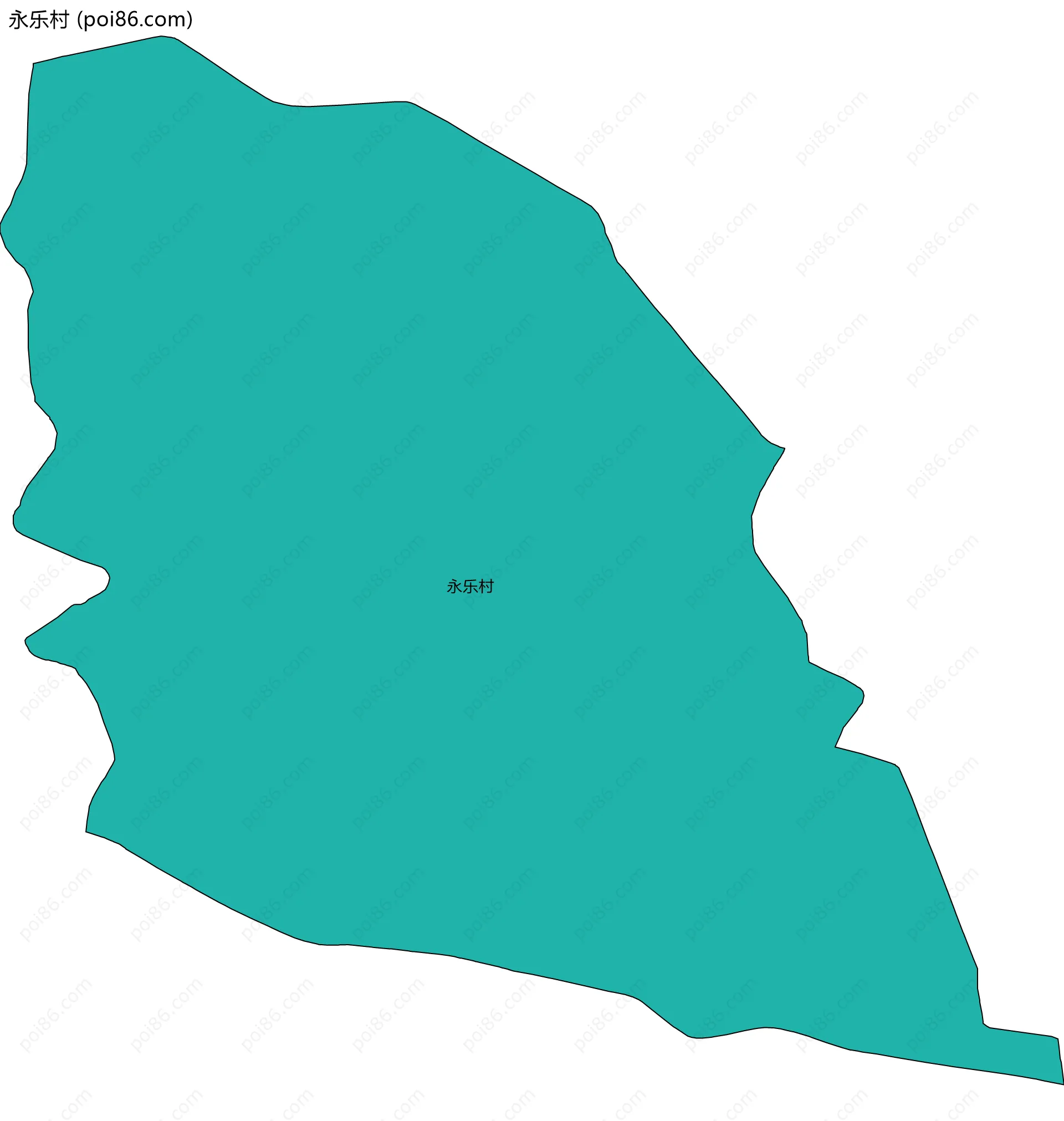 永乐村边界地图