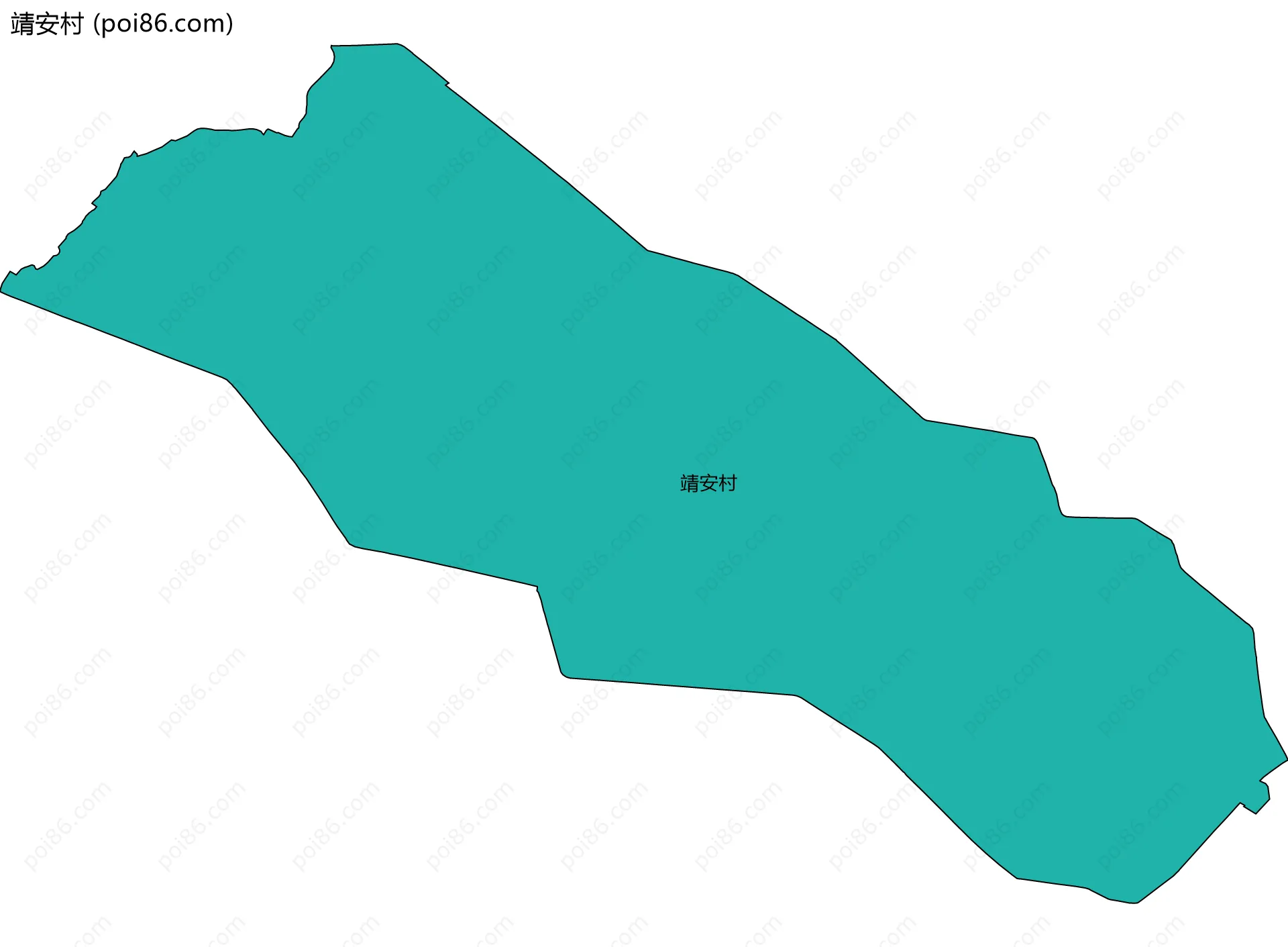 靖安村边界地图