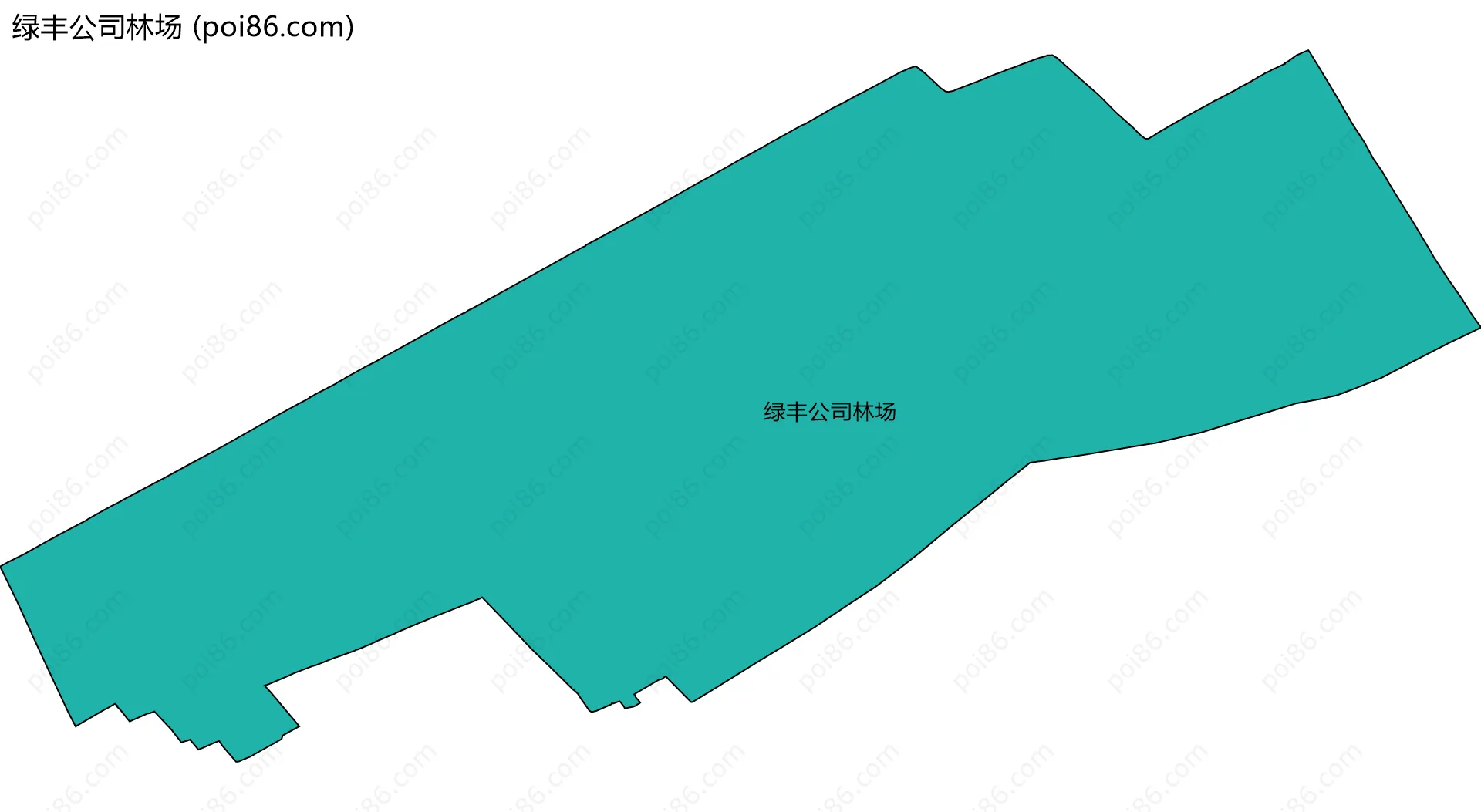 绿丰公司林场边界地图