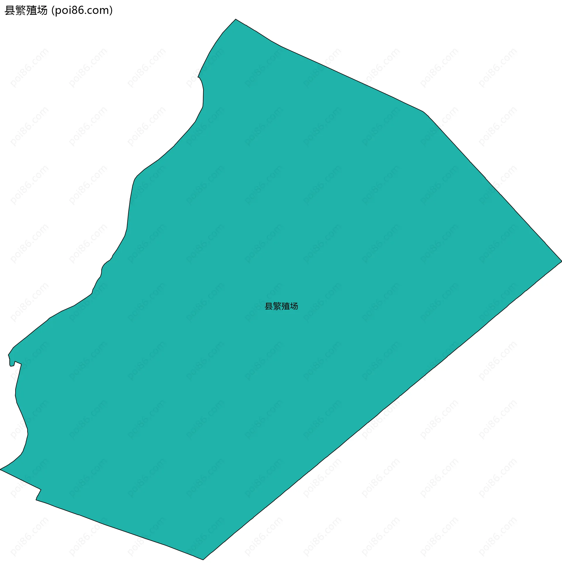 县繁殖场边界地图