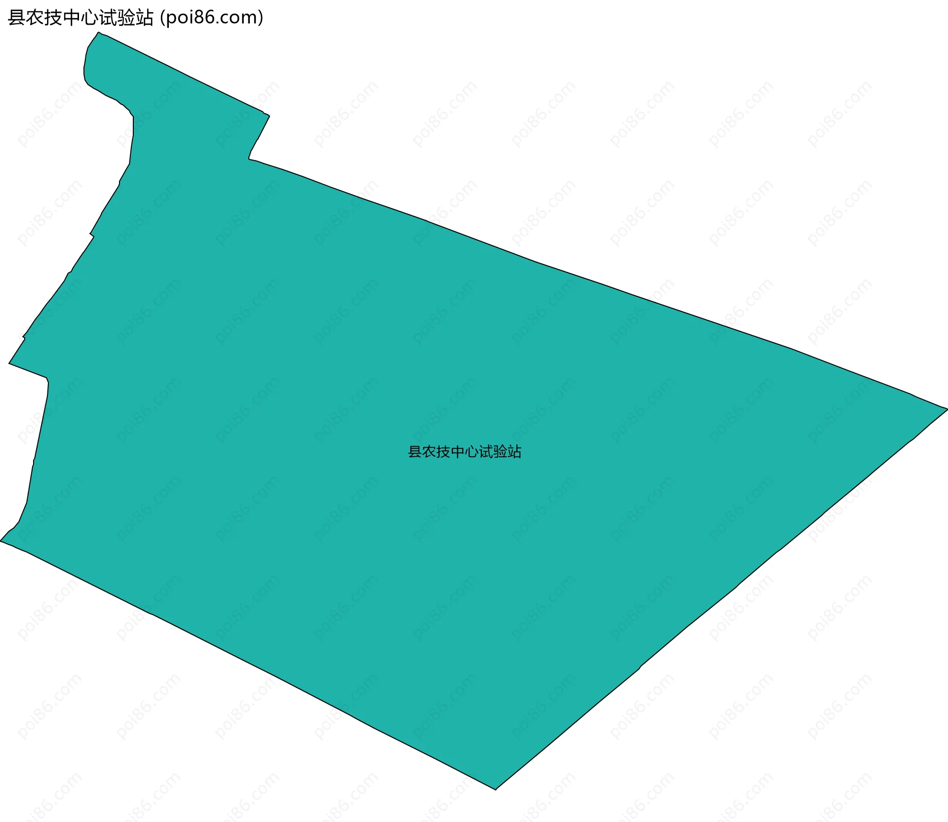县农技中心试验站边界地图