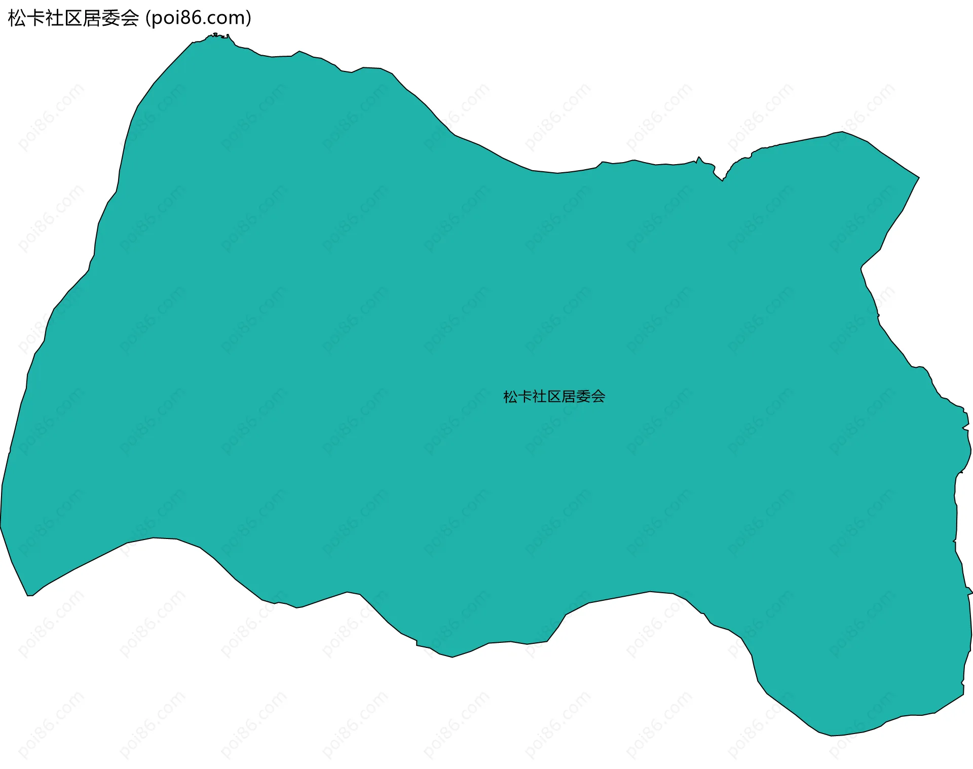 松卡社区居委会边界地图