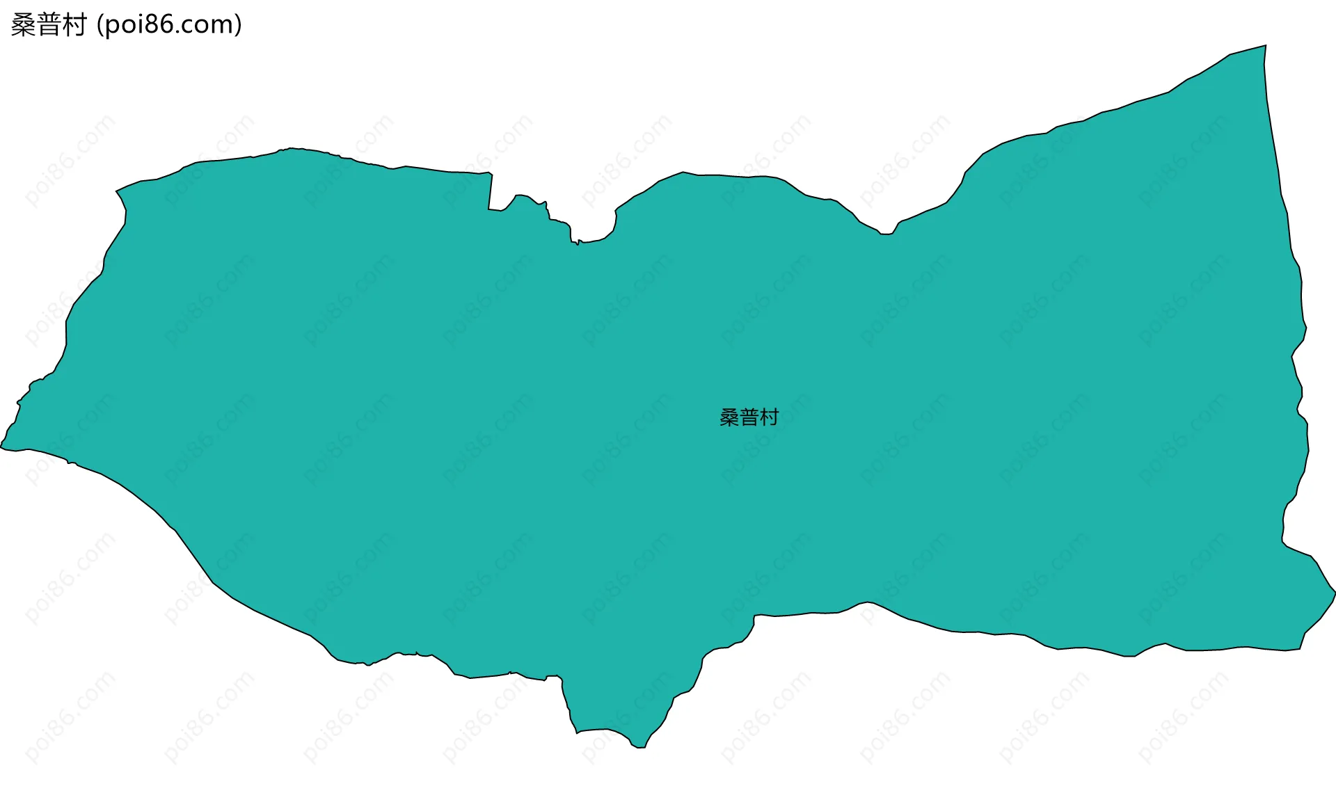 桑普村边界地图