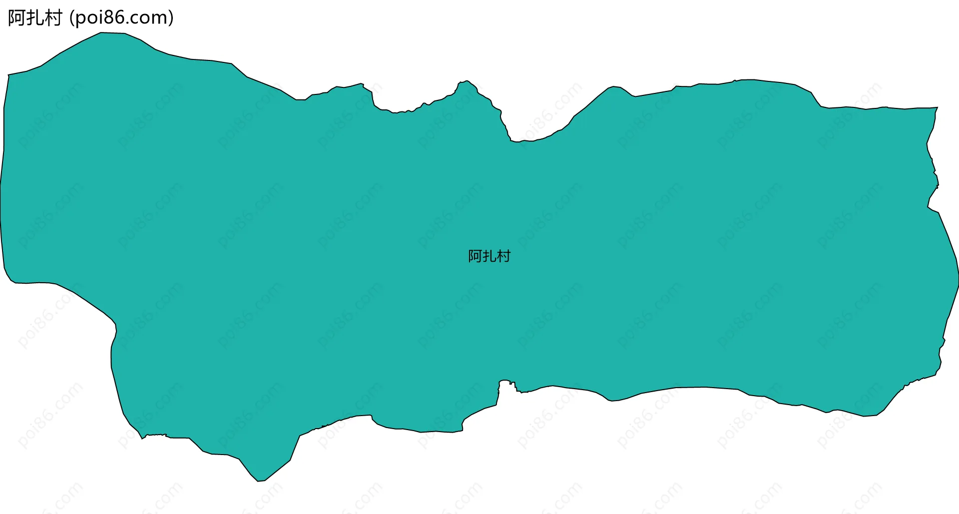 阿扎村边界地图