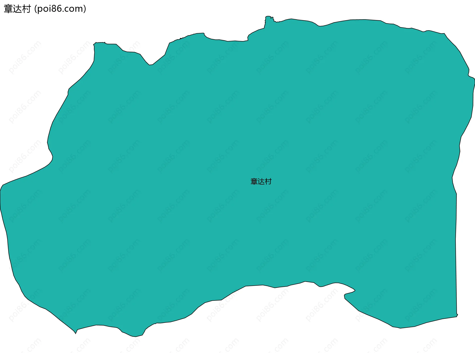 章达村边界地图