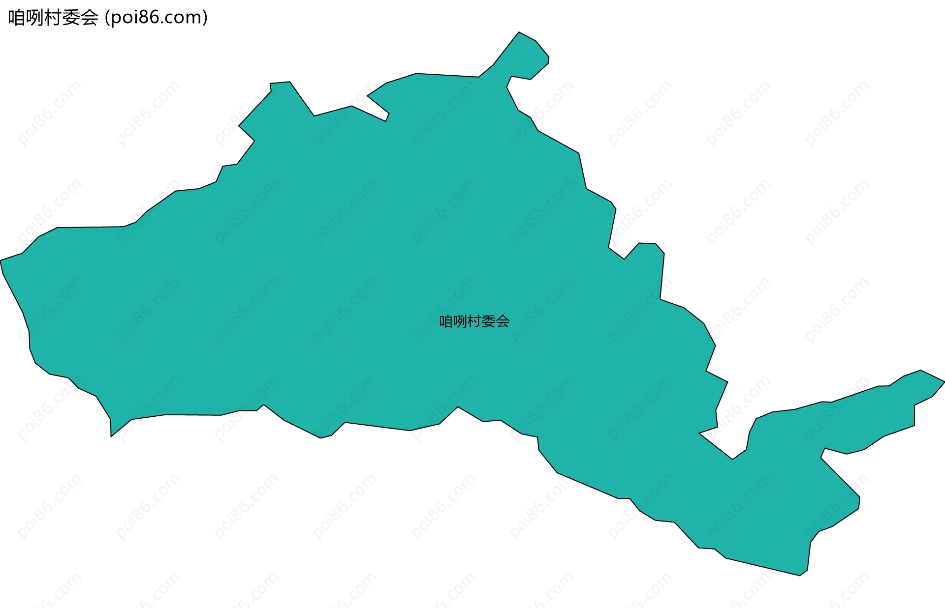 咱咧村委会边界地图