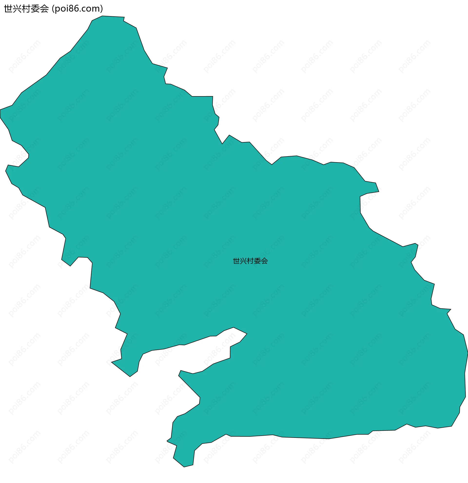 世兴村委会边界地图