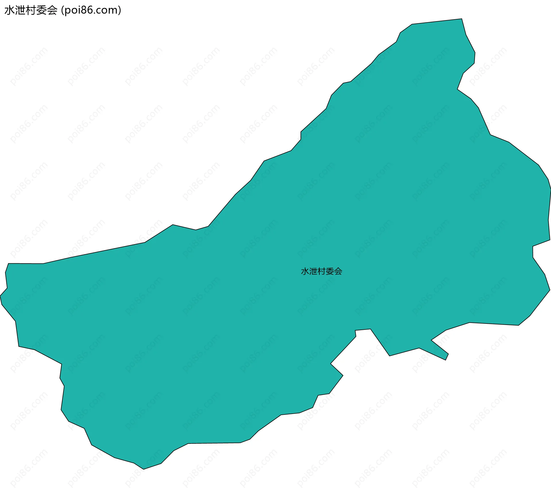 水泄村委会边界地图