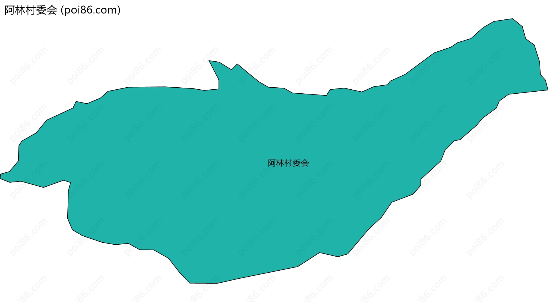 阿林村委会边界地图