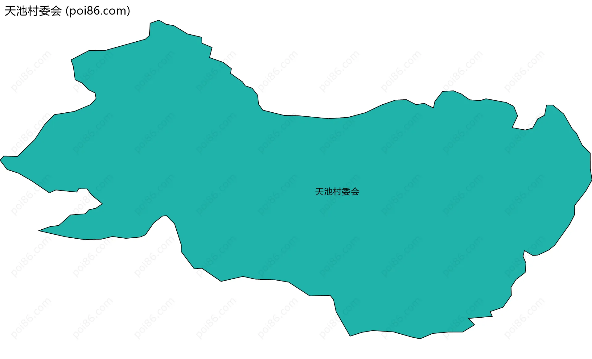 天池村委会边界地图